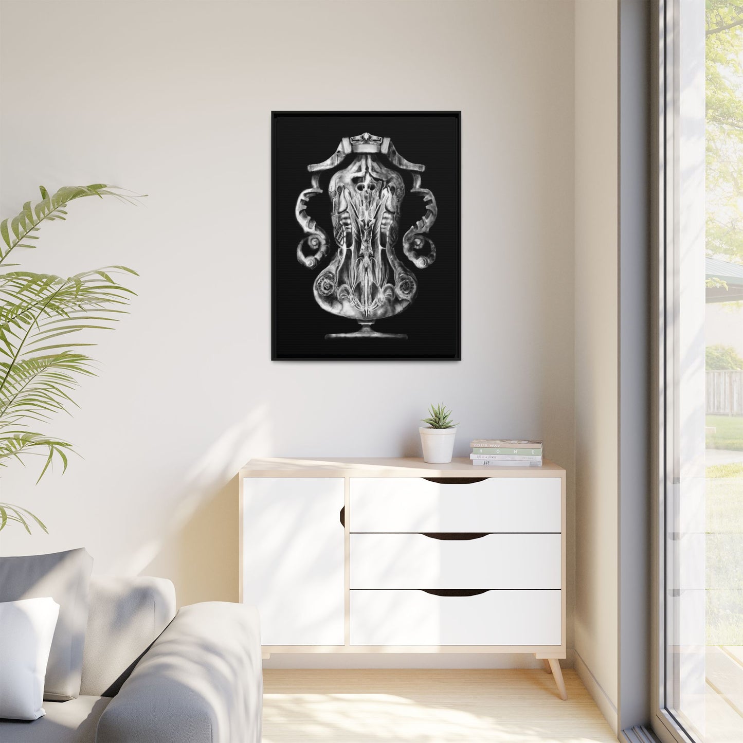 The Urn of the Spiteful Civilization Matte Canvas, Framed (Multi-color)