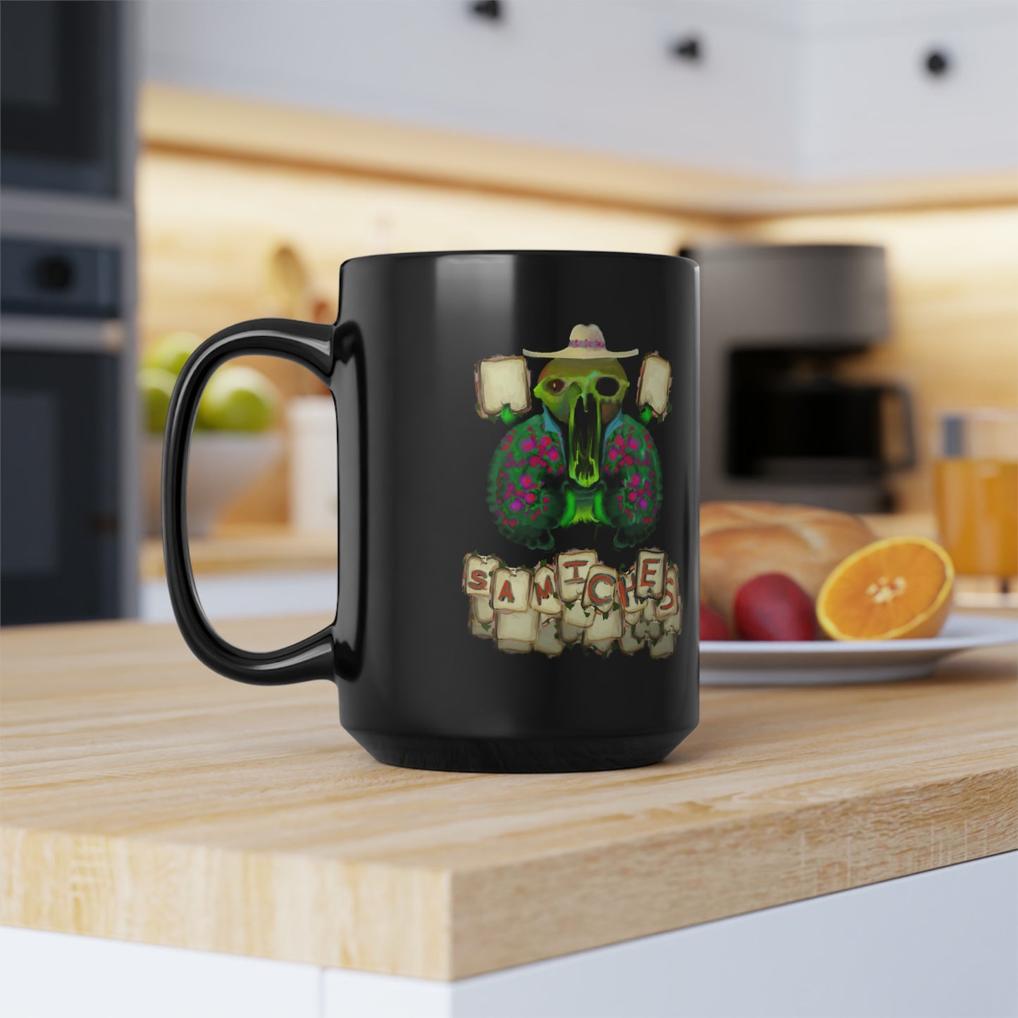 Samiches! Black Mug, 15oz