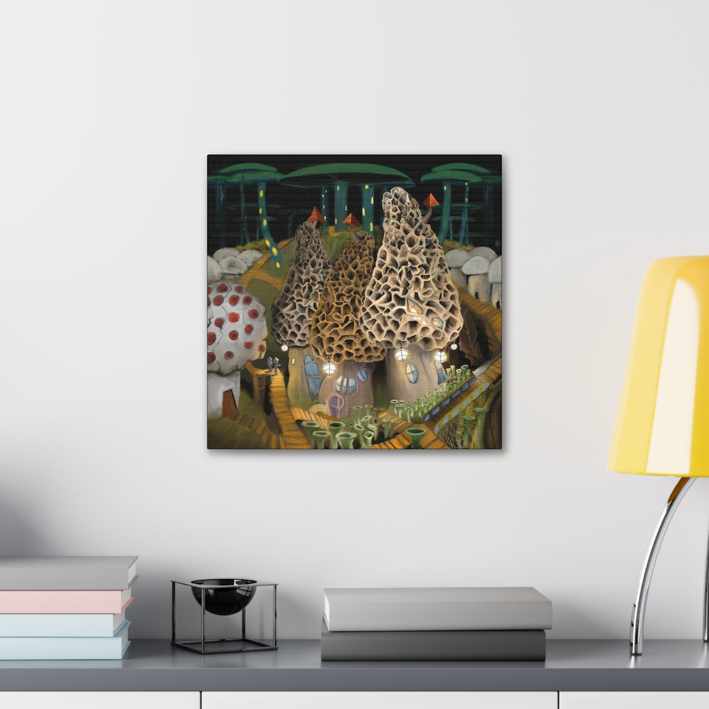 Mushroom City Outskirts Canvas Gallery Wrap