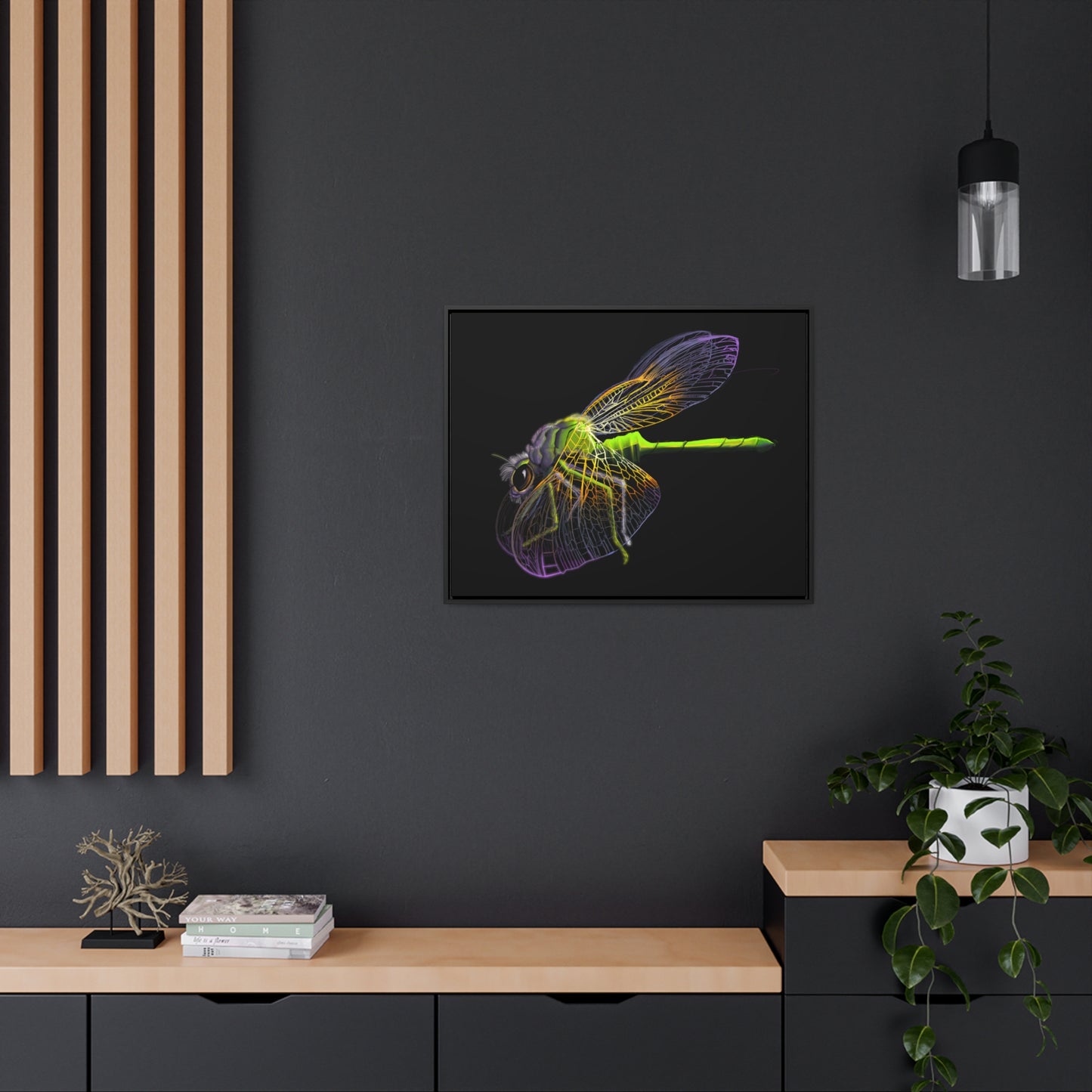 Dragonfly Gallery Canvas Wrap, Horizontal Frame