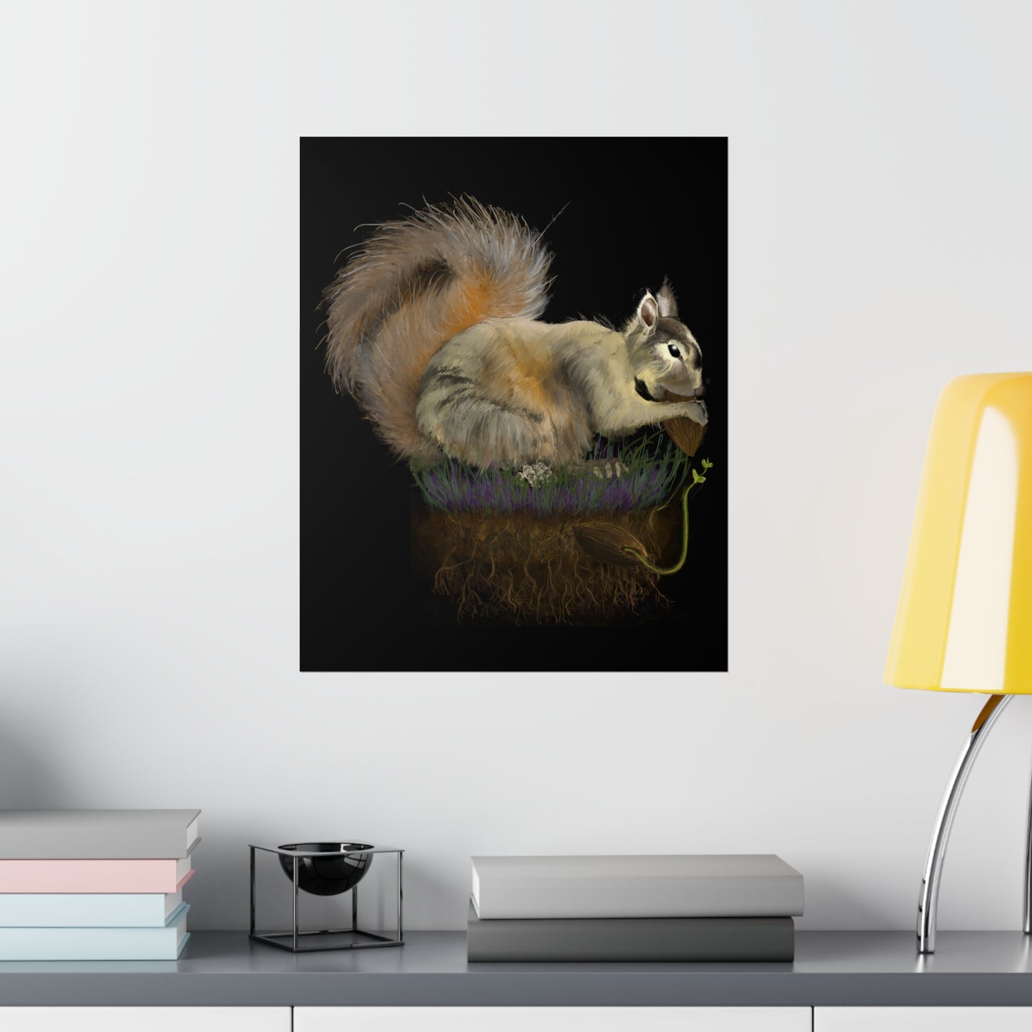 Fluffy Tree Planter Premium Matte Vertical Poster