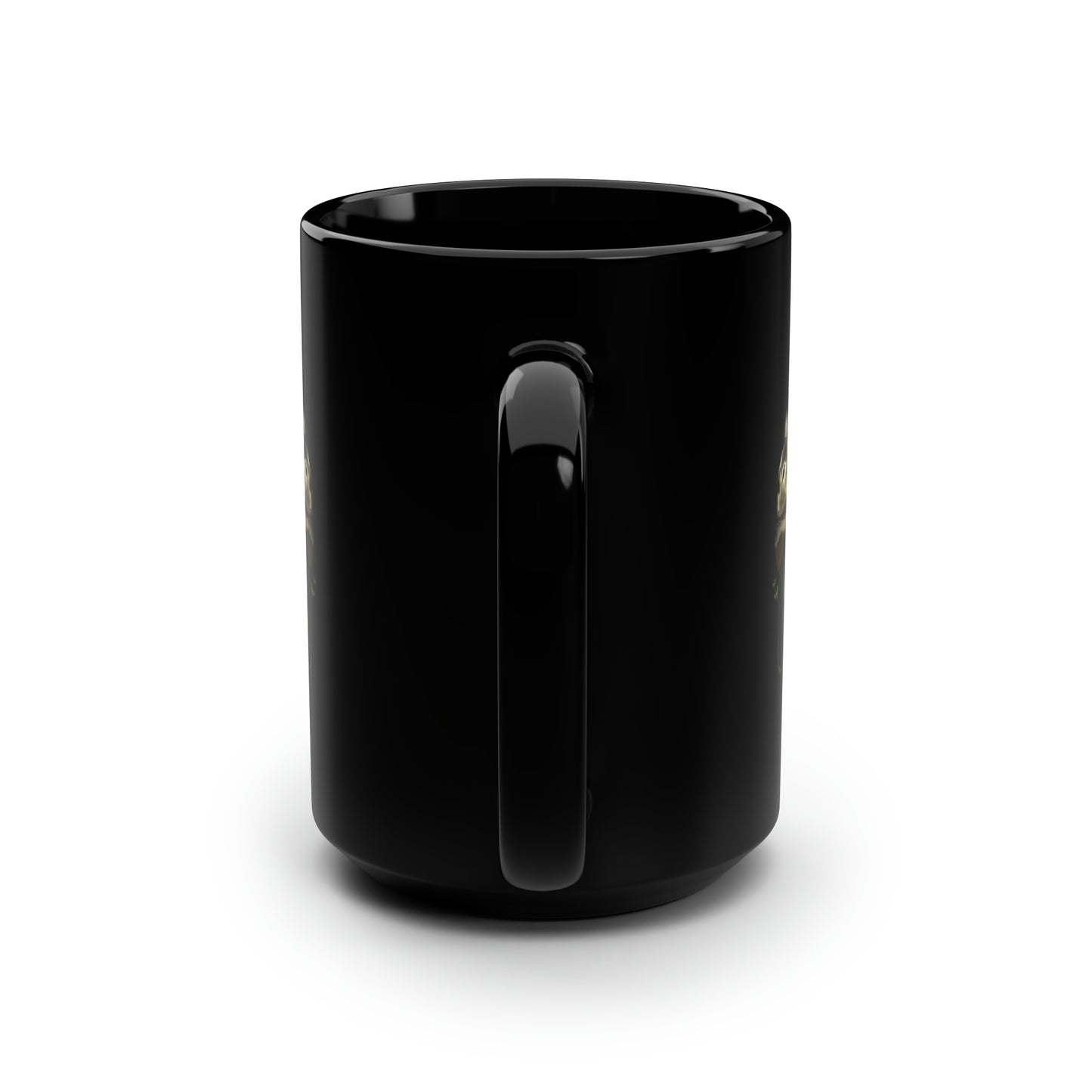 Fluffy Tree Planter 15oz Black Mug