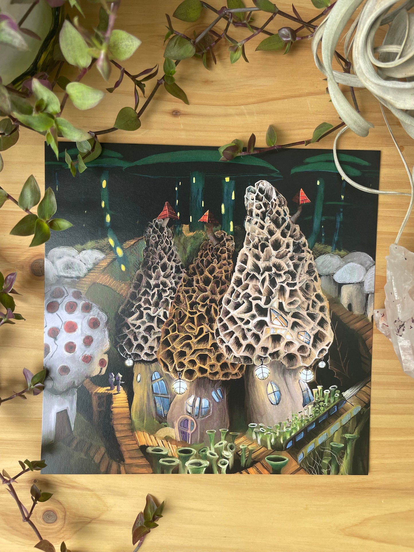 Mushroom City Outskirts Print