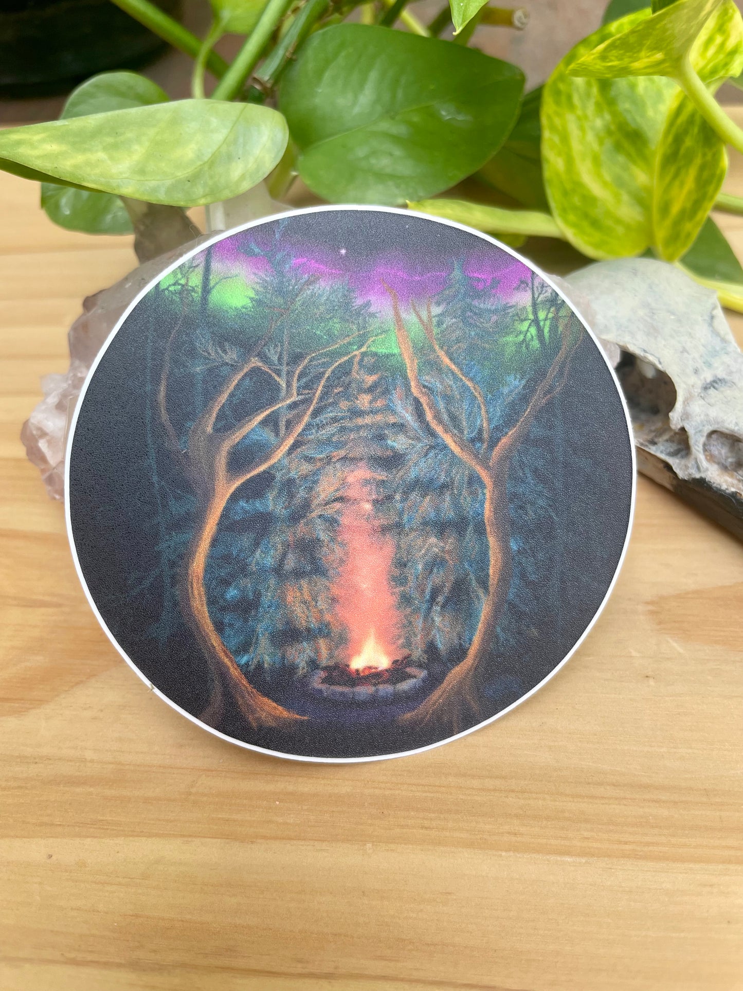 Northwoods Campfire Vinyl Sticker
