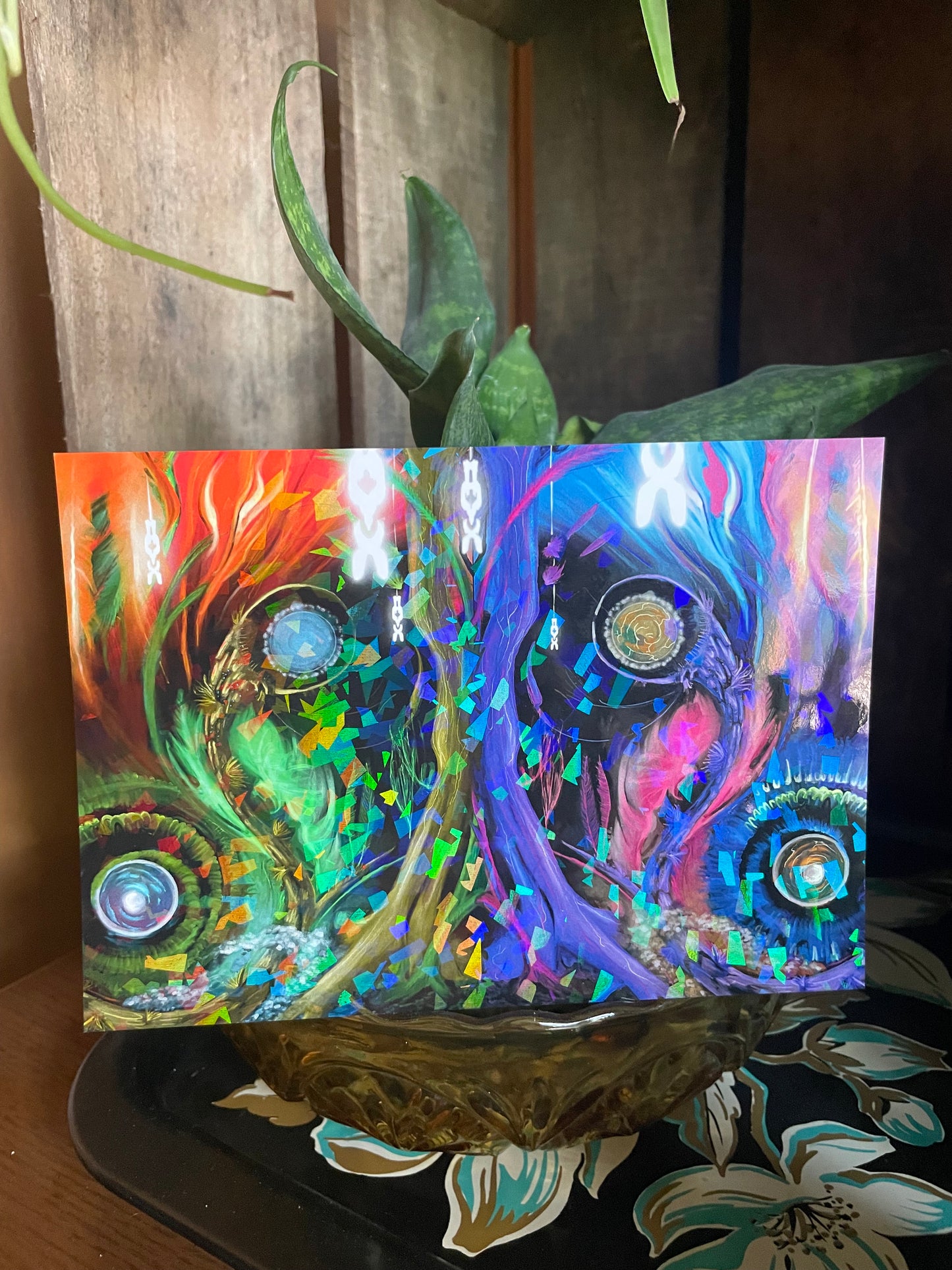 Holographic Deep in the Forest of Illusions Art Prints