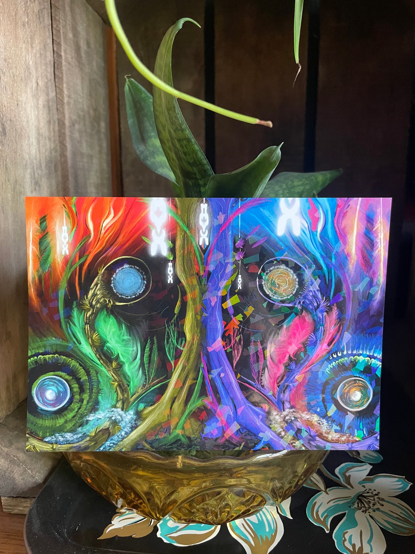 Holographic Deep in the Forest of Illusions Art Prints
