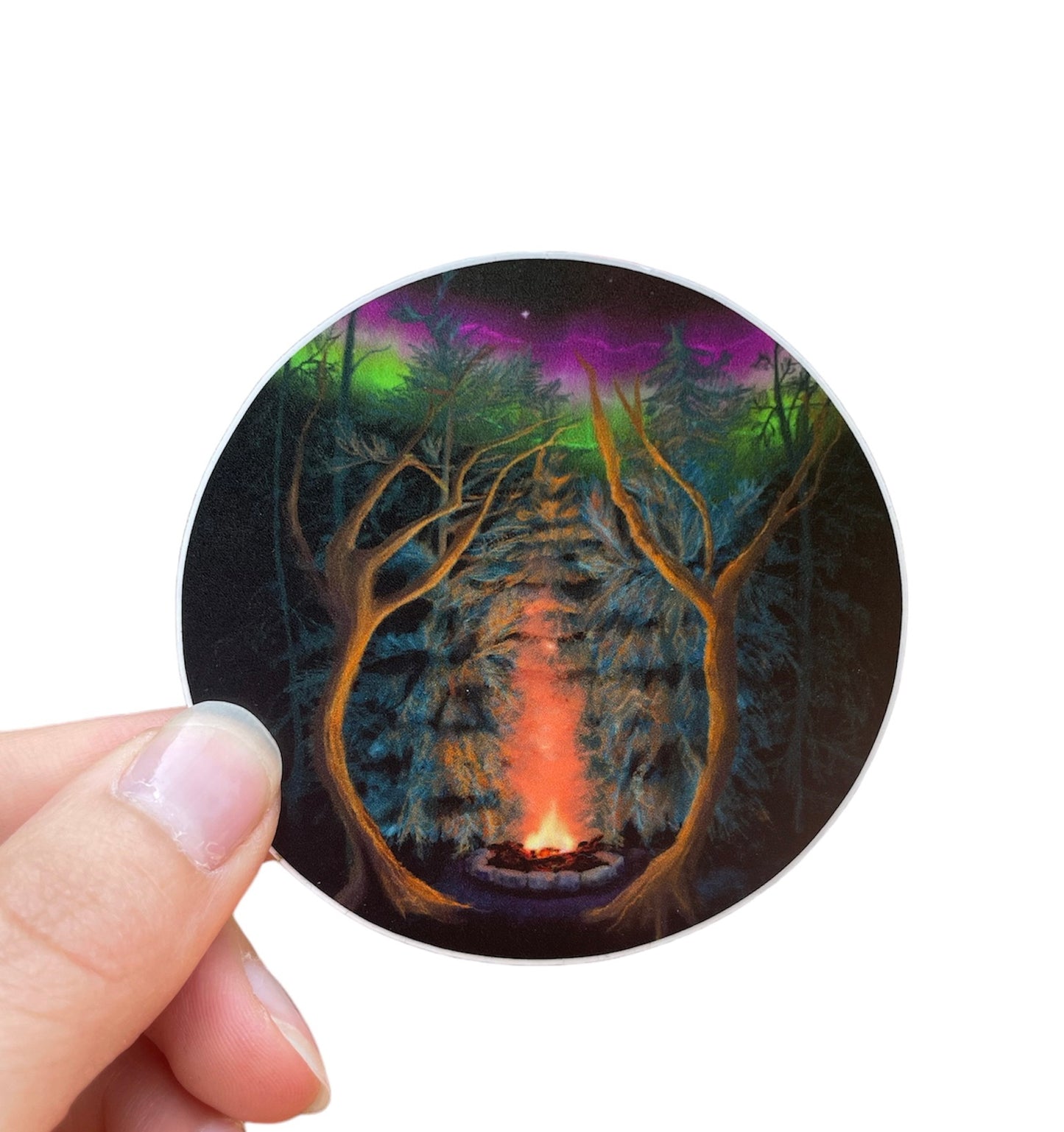Northwoods Campfire Vinyl Sticker