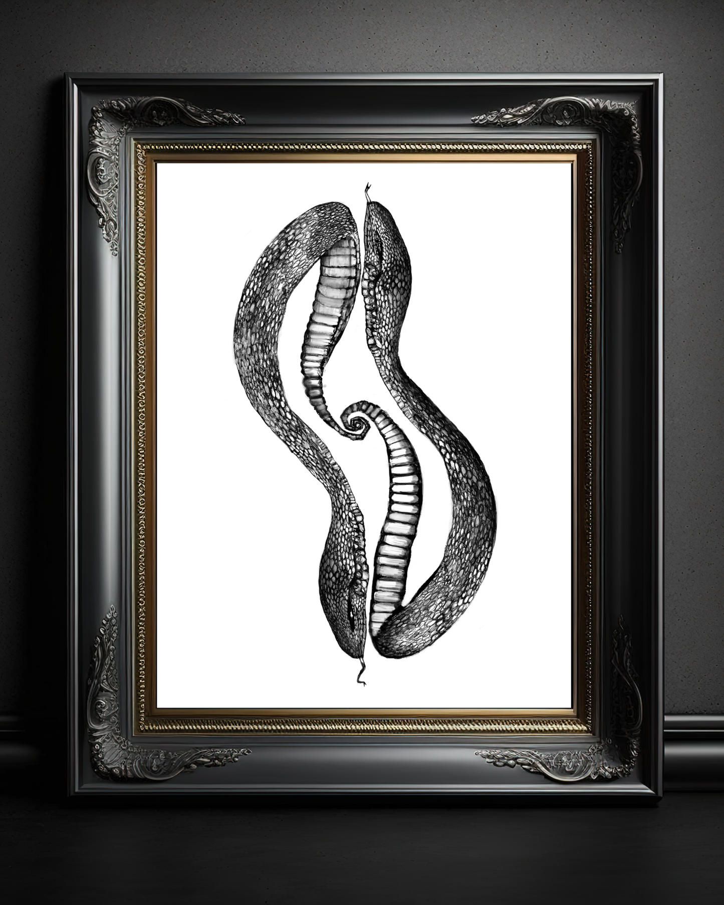 Snake Duo Art Print