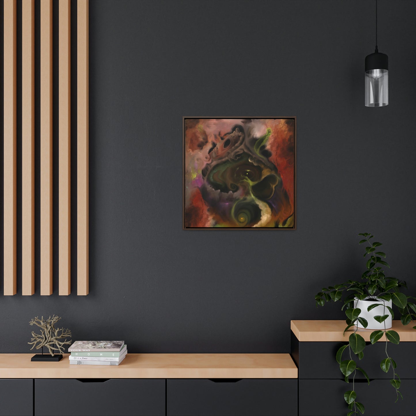 Nebula Fantastic Gallery Canvas Wrap, Square Frame