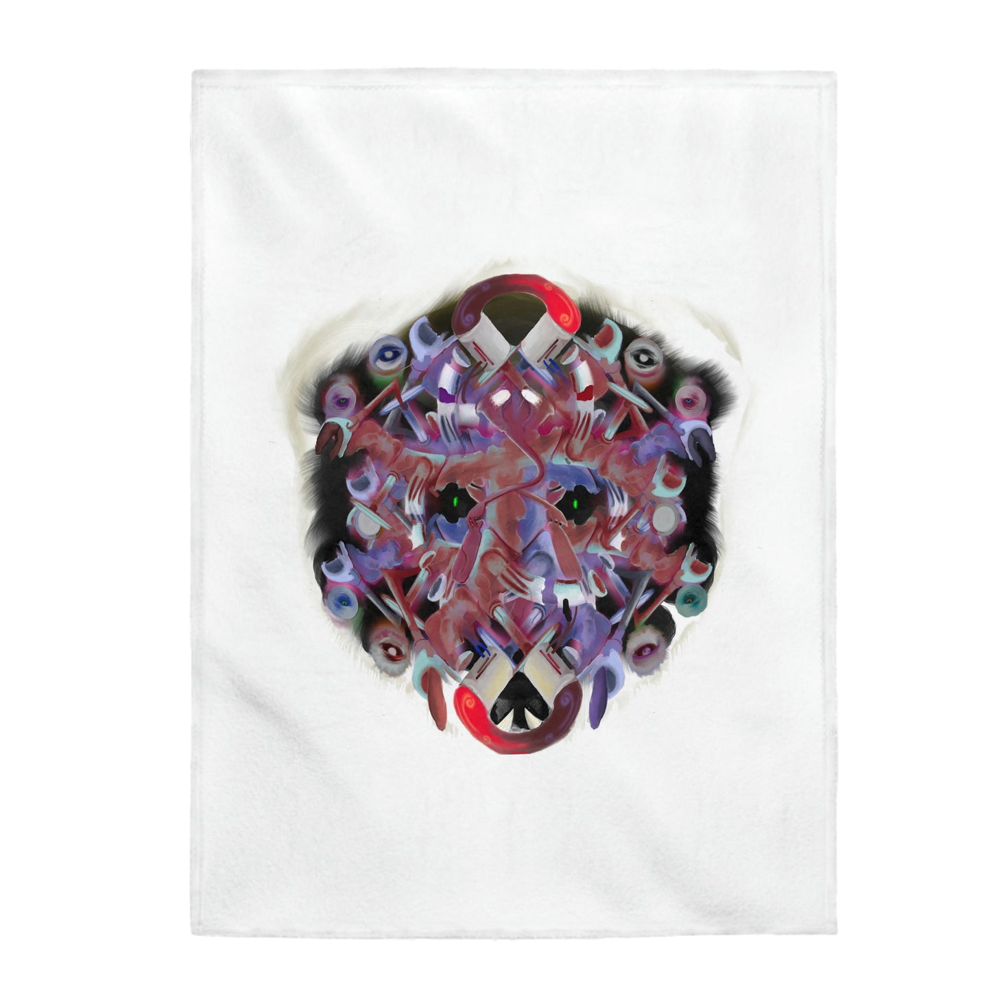 Interfaces Velveteen Plush Blanket