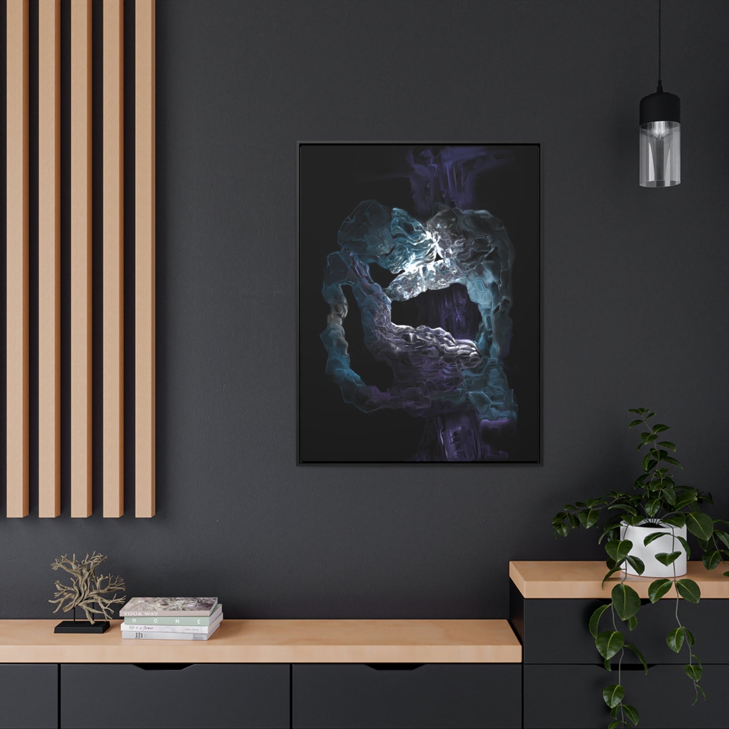 Anomalous Presence Gallery Canvas Wrap in Vertical Frame