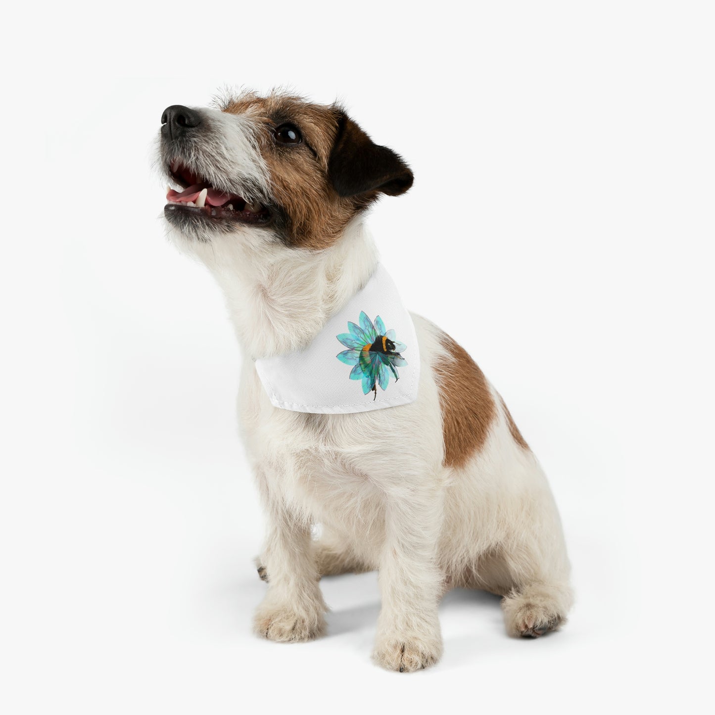 Bee in the Flower Pet Bandana Collar