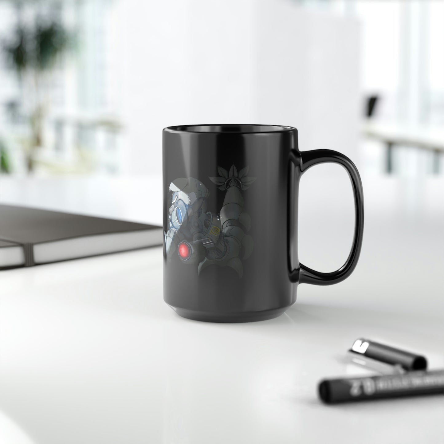 Aquanaut Black Mug, 15oz