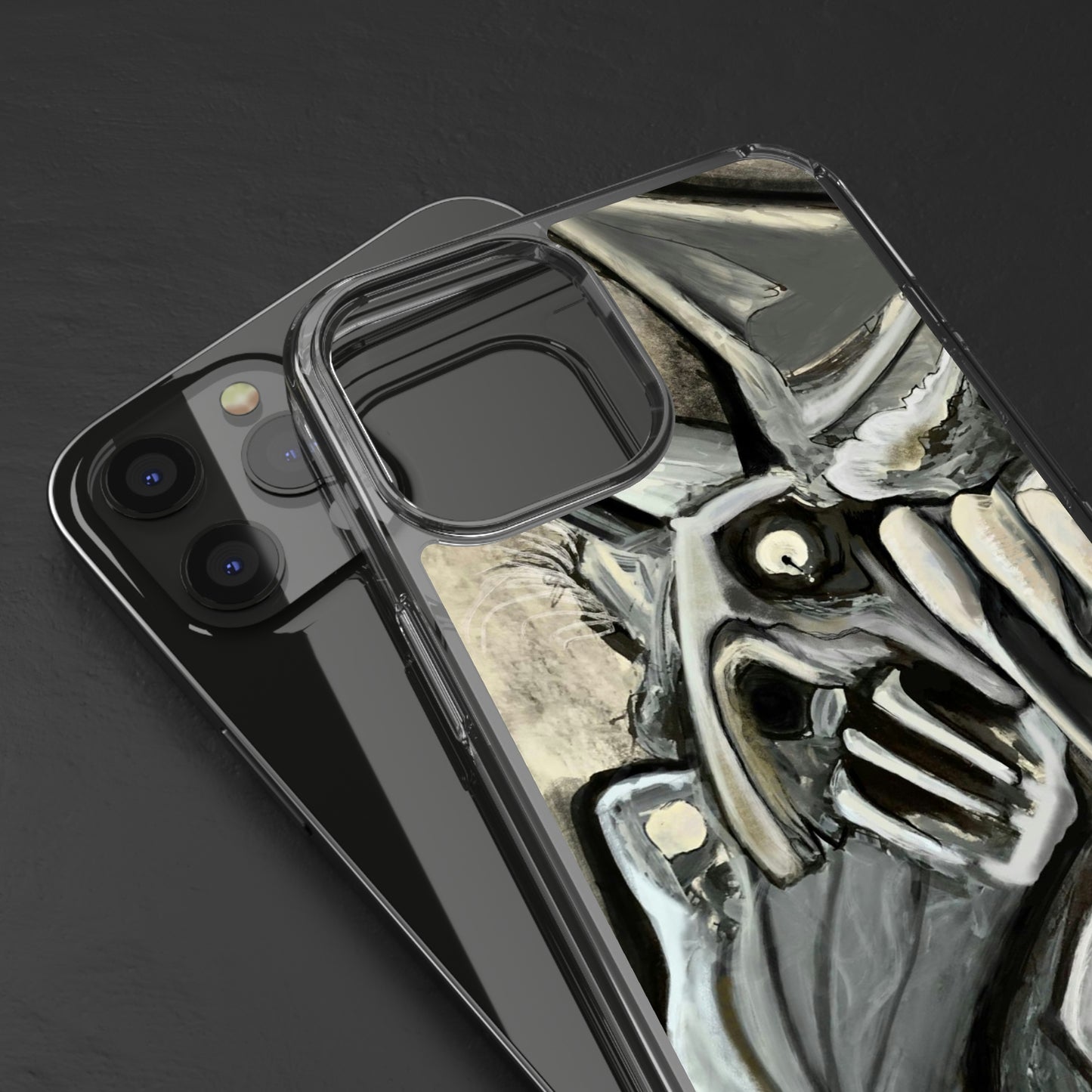 Terrified Clear Phone Case Case for iphone and Samsung