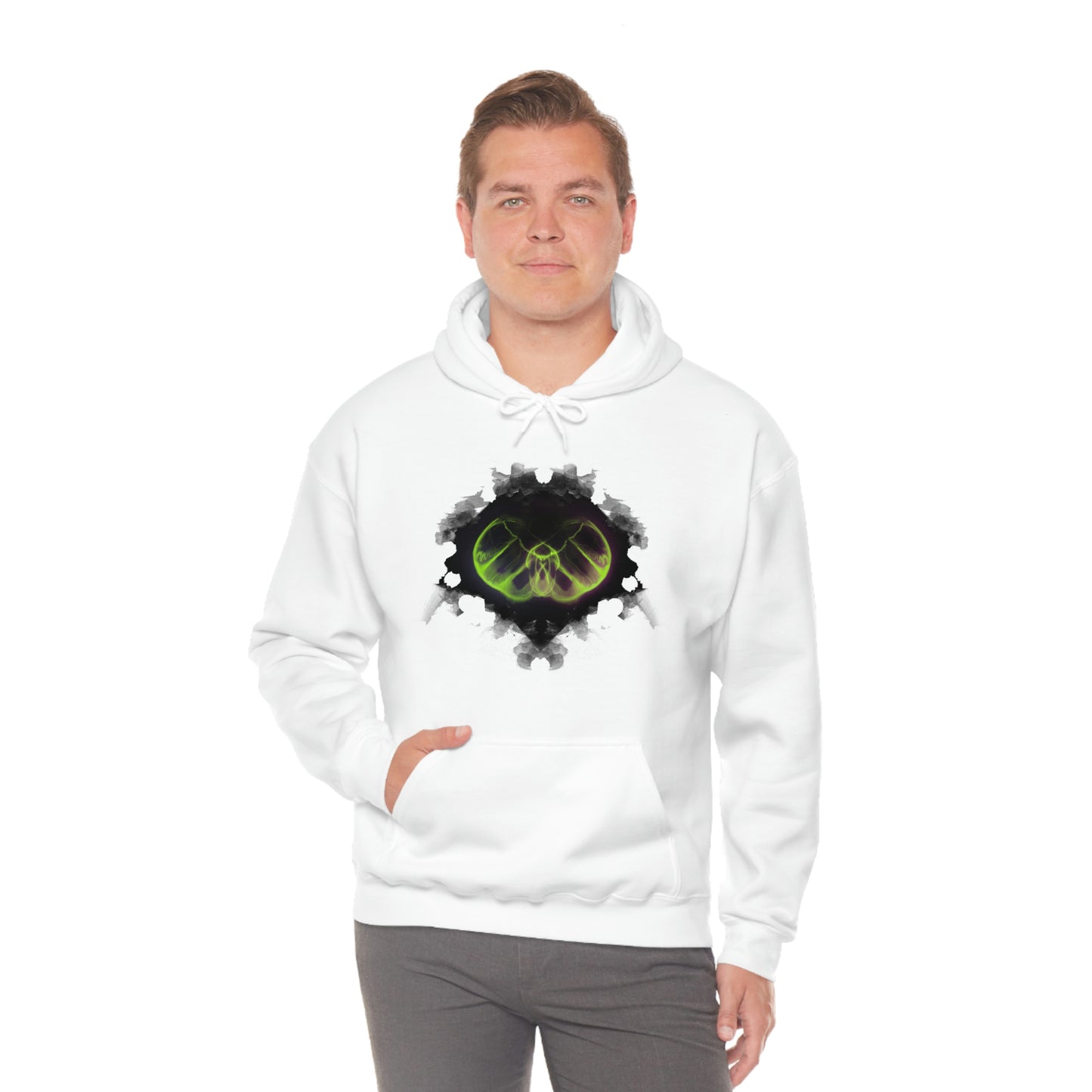 Phantasm Moth Unisex Heavy Blend Hooded Sweatshirt