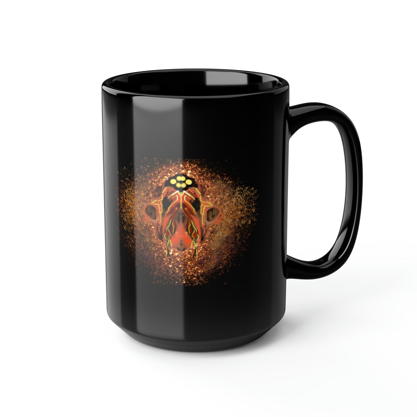 Fused Black Mug, 15oz