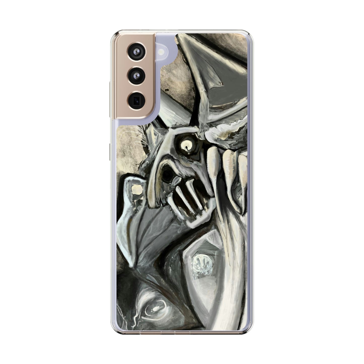Terrified Clear Phone Case Case for iphone and Samsung