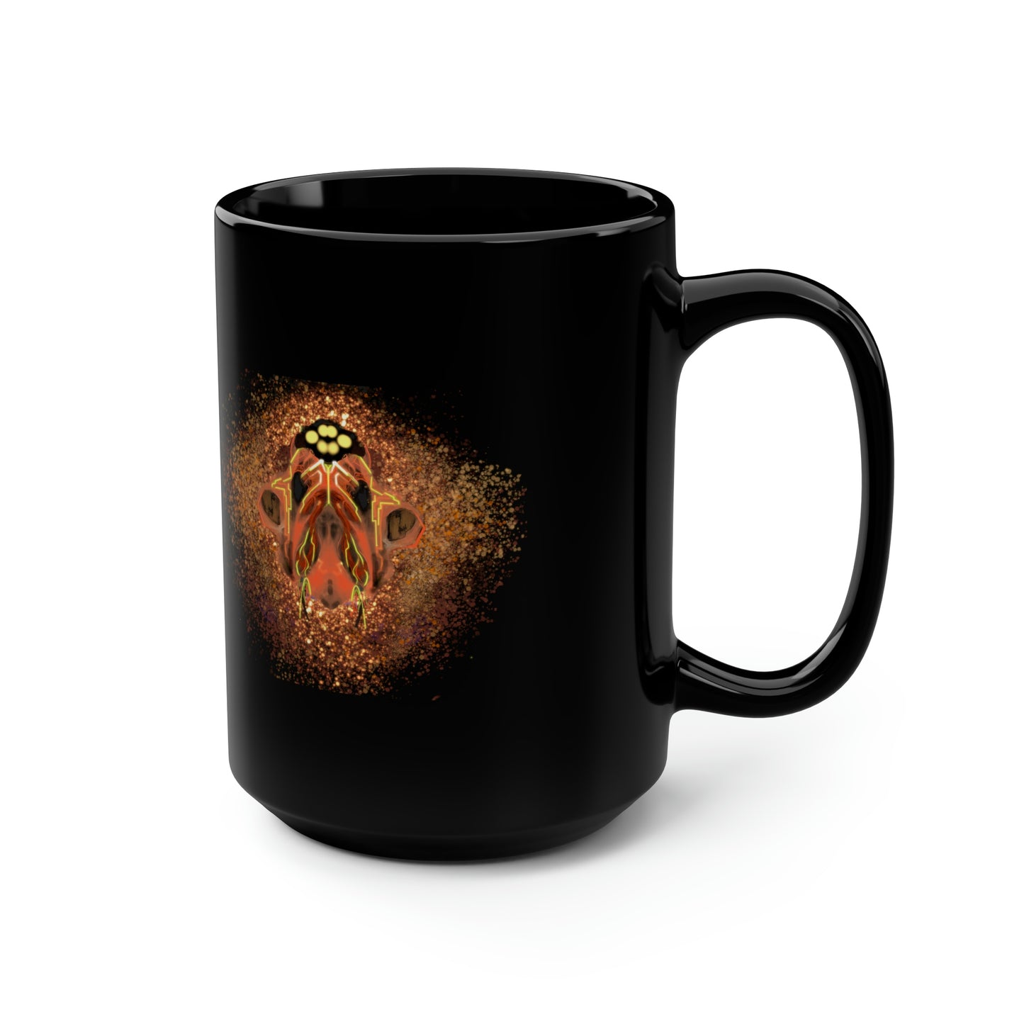 Fused Black Mug, 15oz