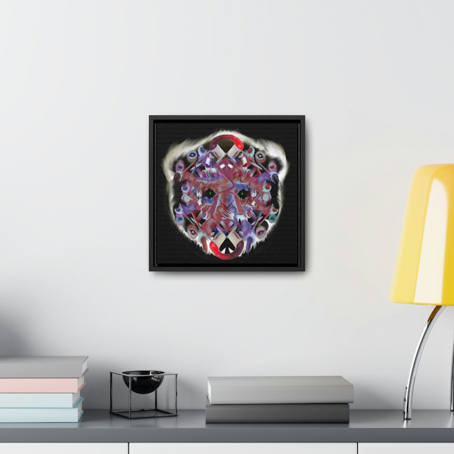 Interfaces Canvas Framed Print | Original Art | Bear Art