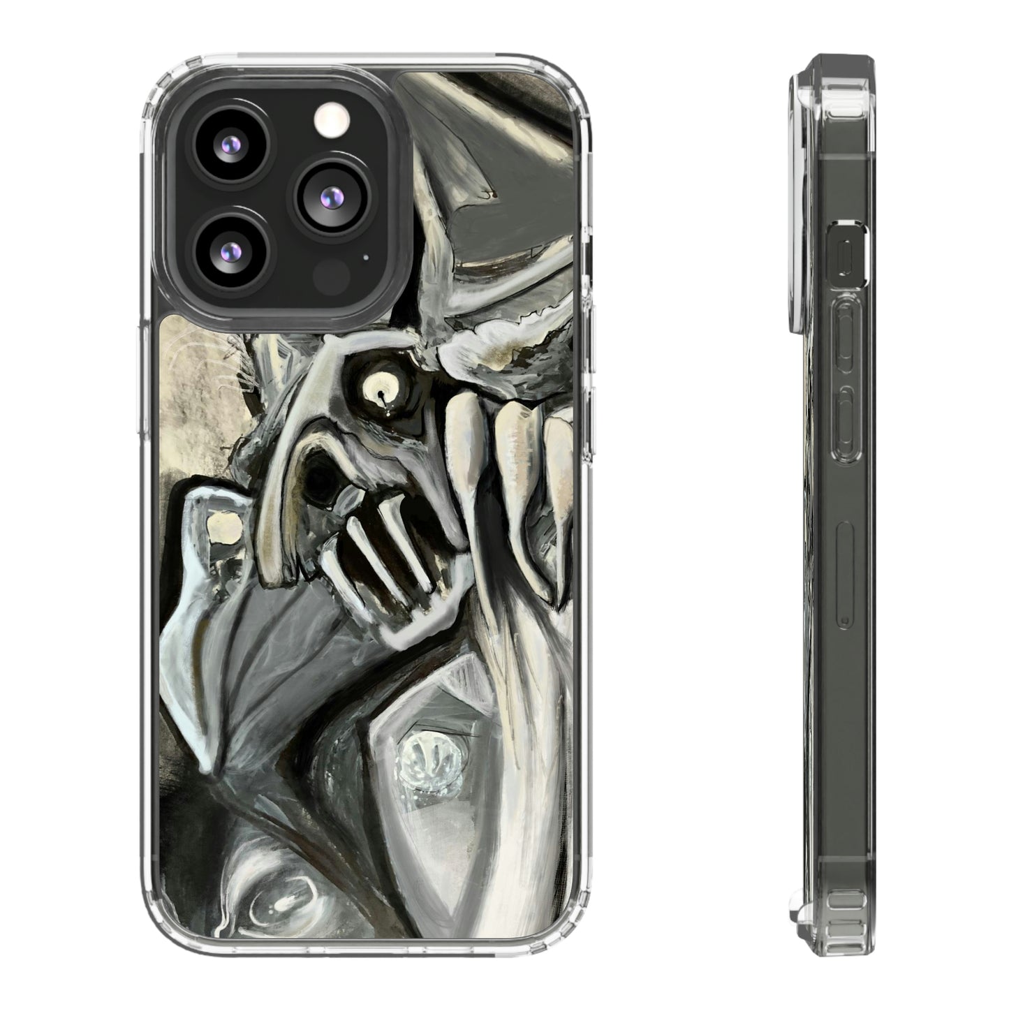 Terrified Clear Phone Case Case for iphone and Samsung