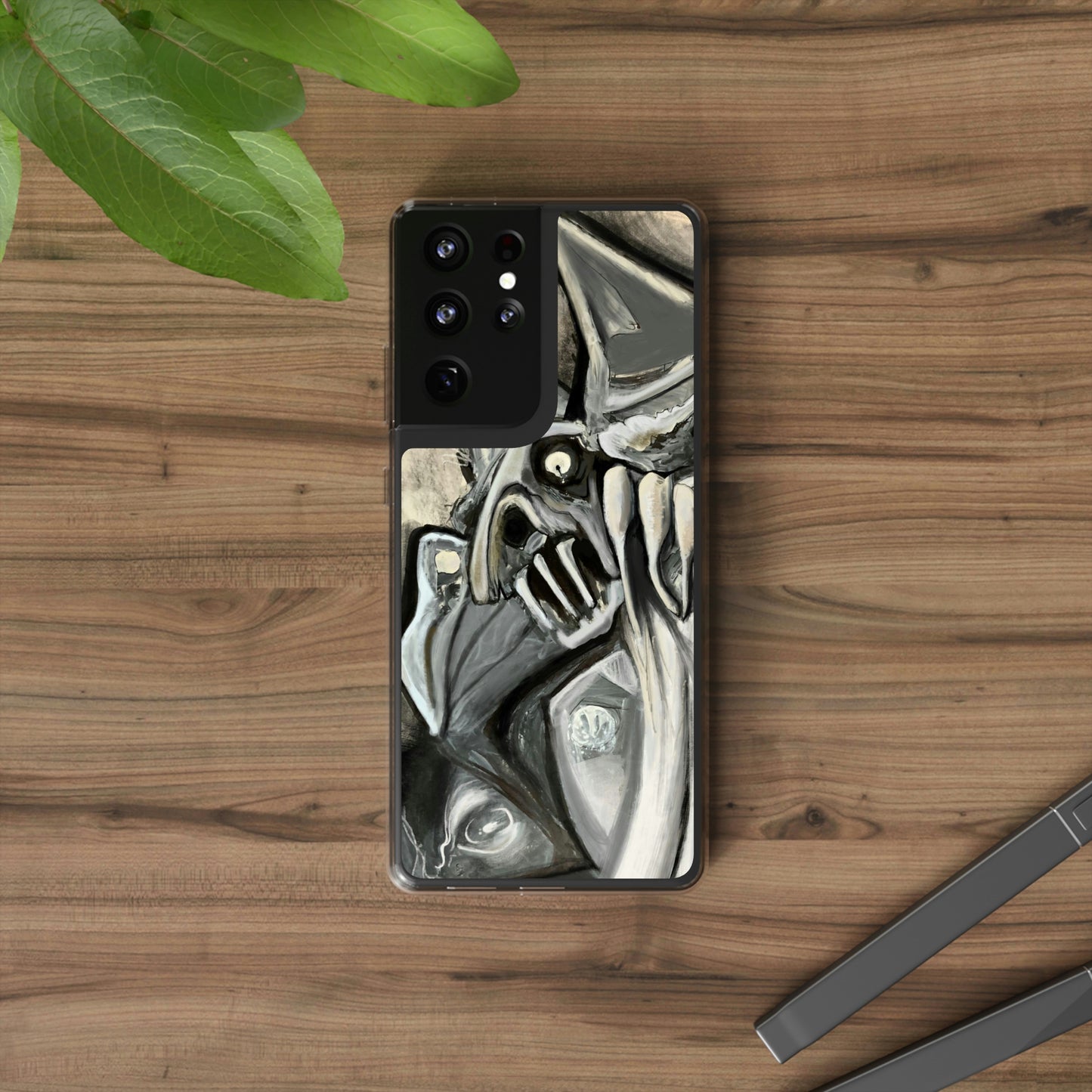 Terrified Clear Phone Case Case for iphone and Samsung