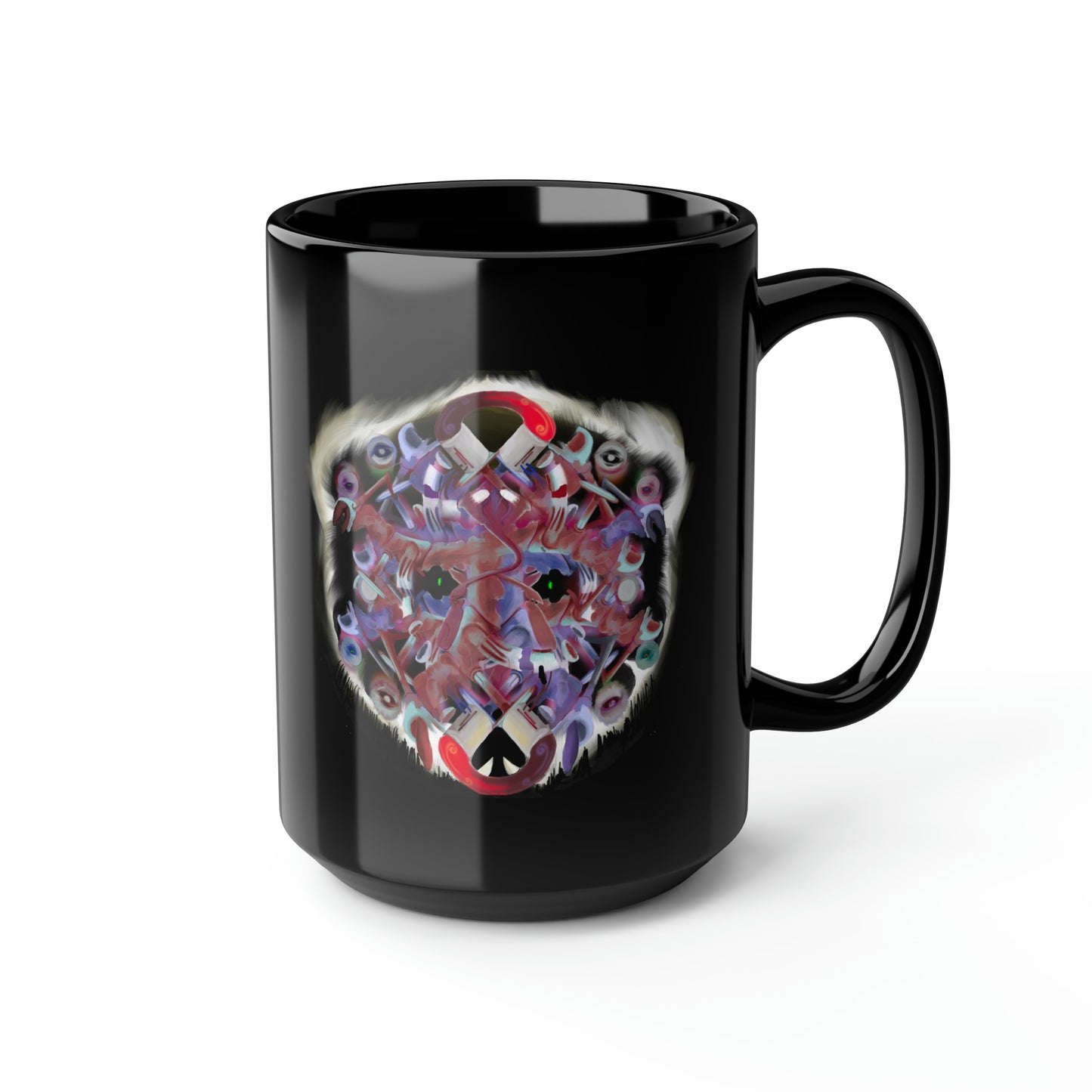 Interfaces Black Mug, 15oz