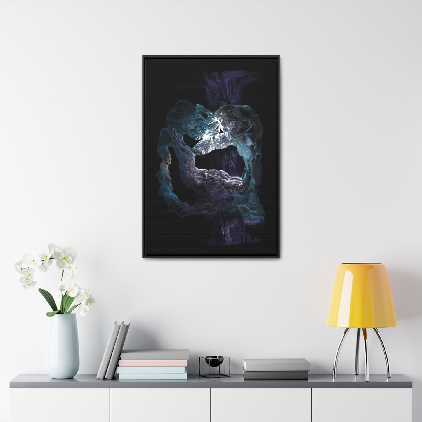 Anomalous Presence Gallery Canvas Wrap in Vertical Frame