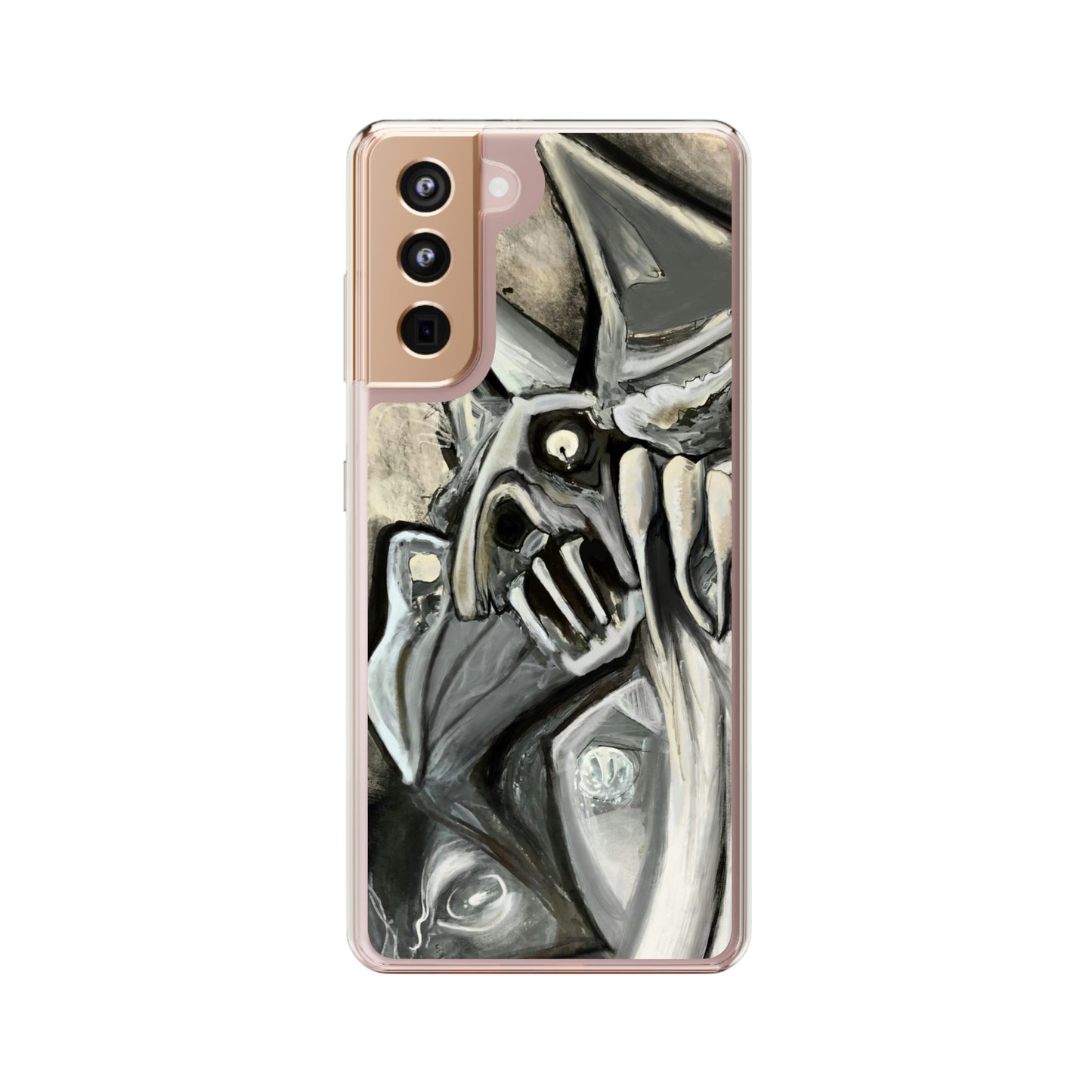 Terrified Clear Phone Case Case for iphone and Samsung