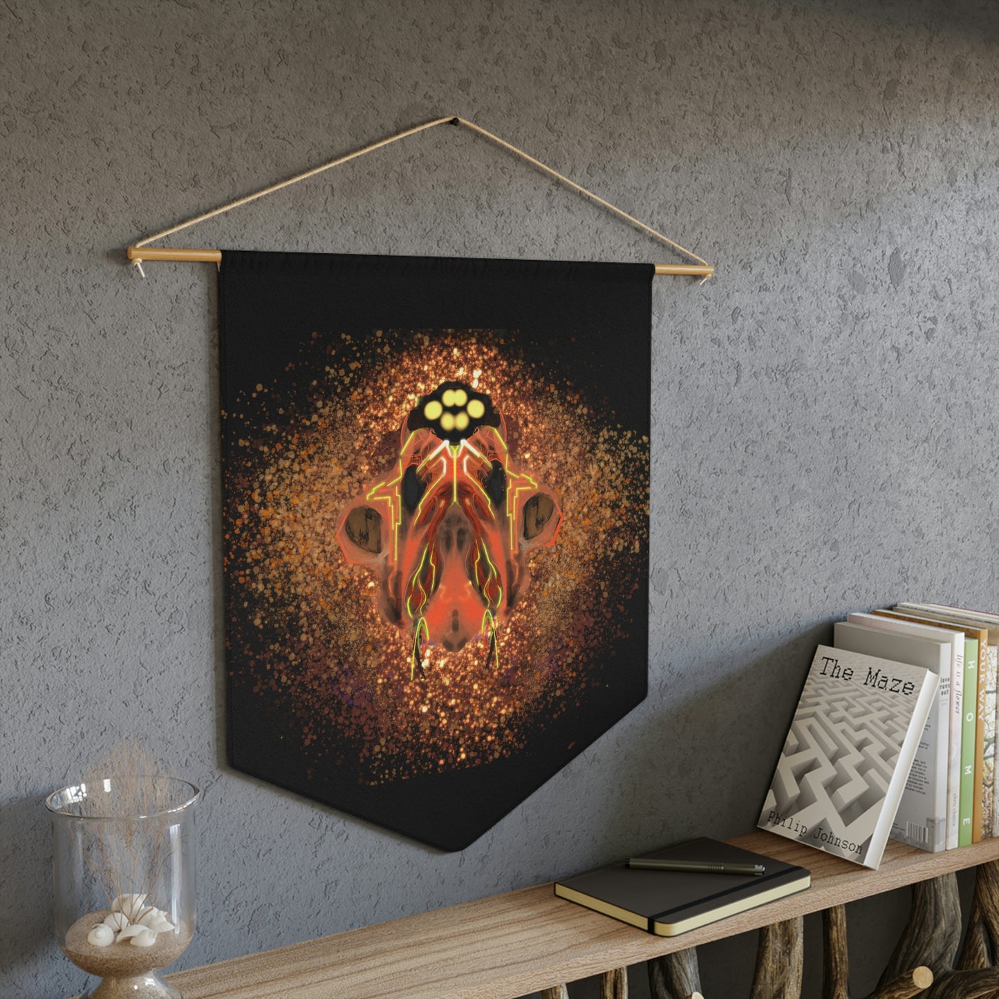 Fused Pennant Wall Hanging