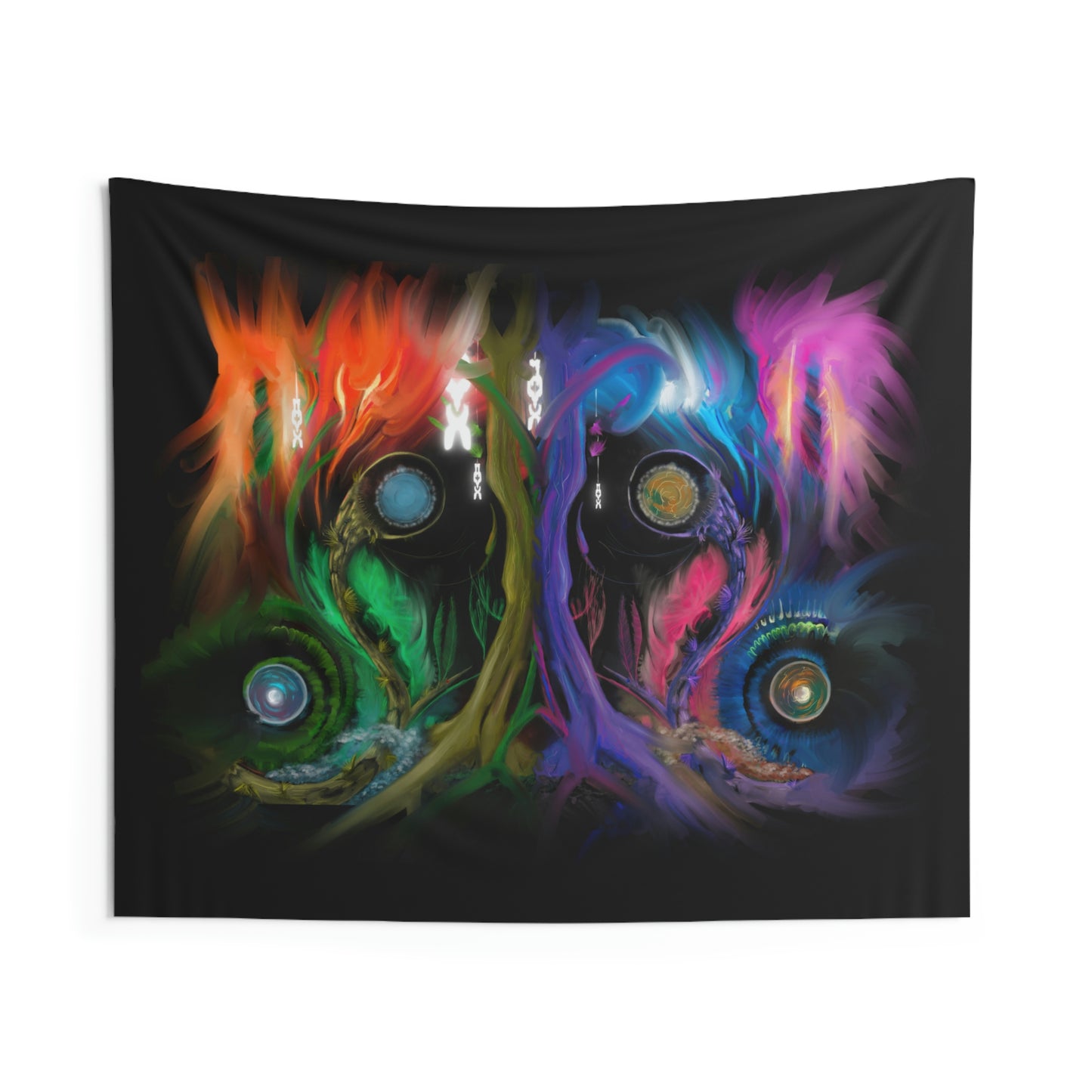 Deep In the Forest of Illusions, Original Artwork Indoor Wall Tapestry