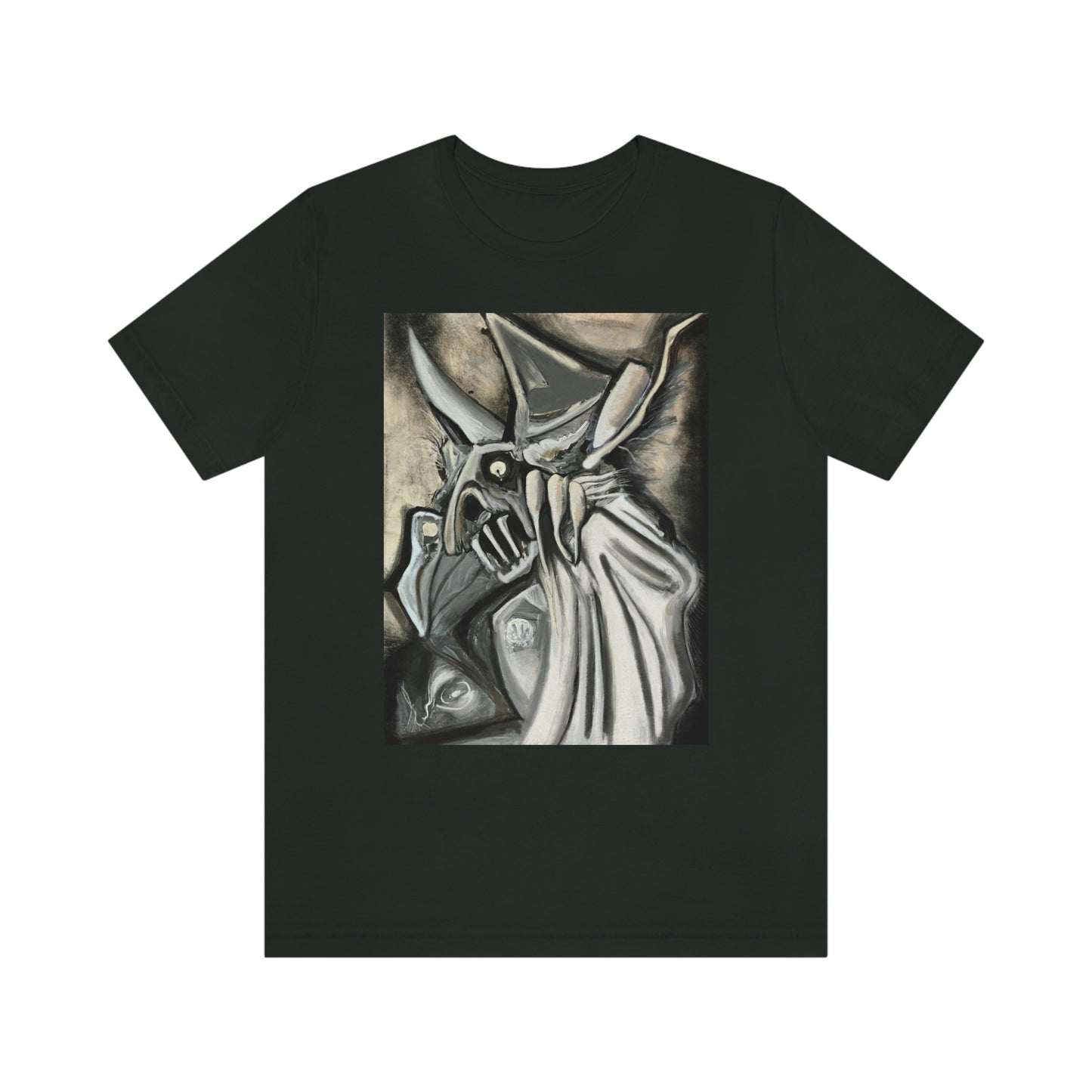Original Demon Art 'Terrified' Unisex Short Sleeve Tee