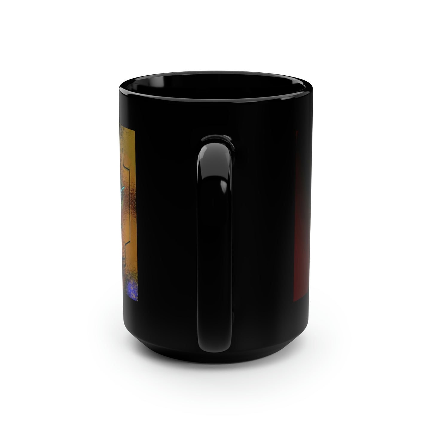 Bear Vista Black Mug, 15oz