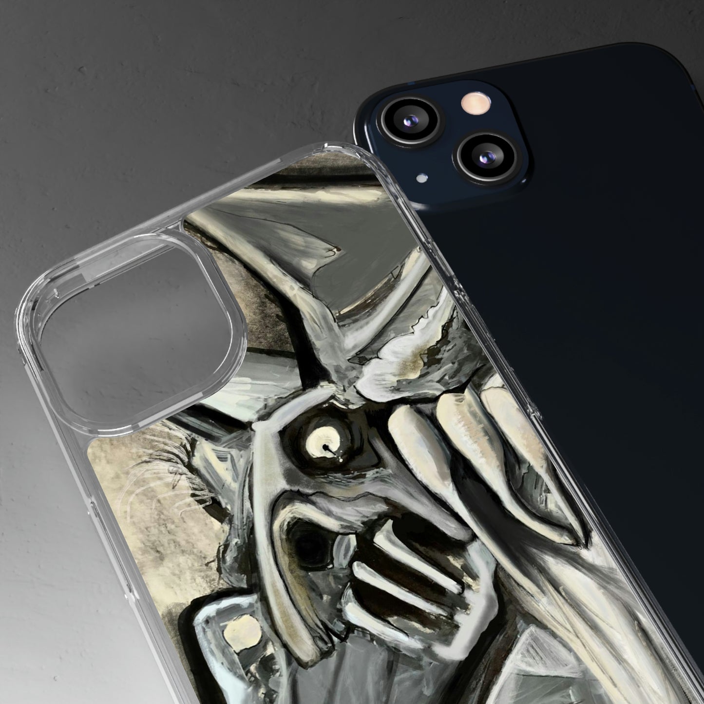 Terrified Clear Phone Case Case for iphone and Samsung