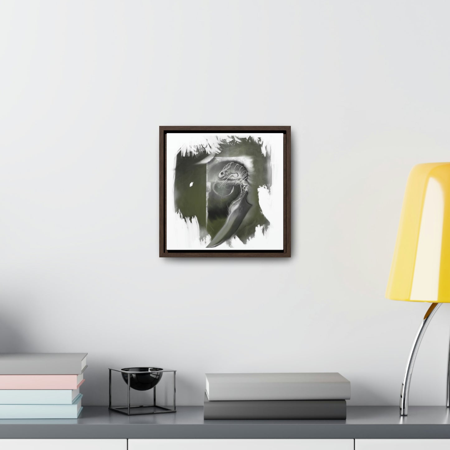 Critter #1 Gallery Canvas Wrap with Square Frame