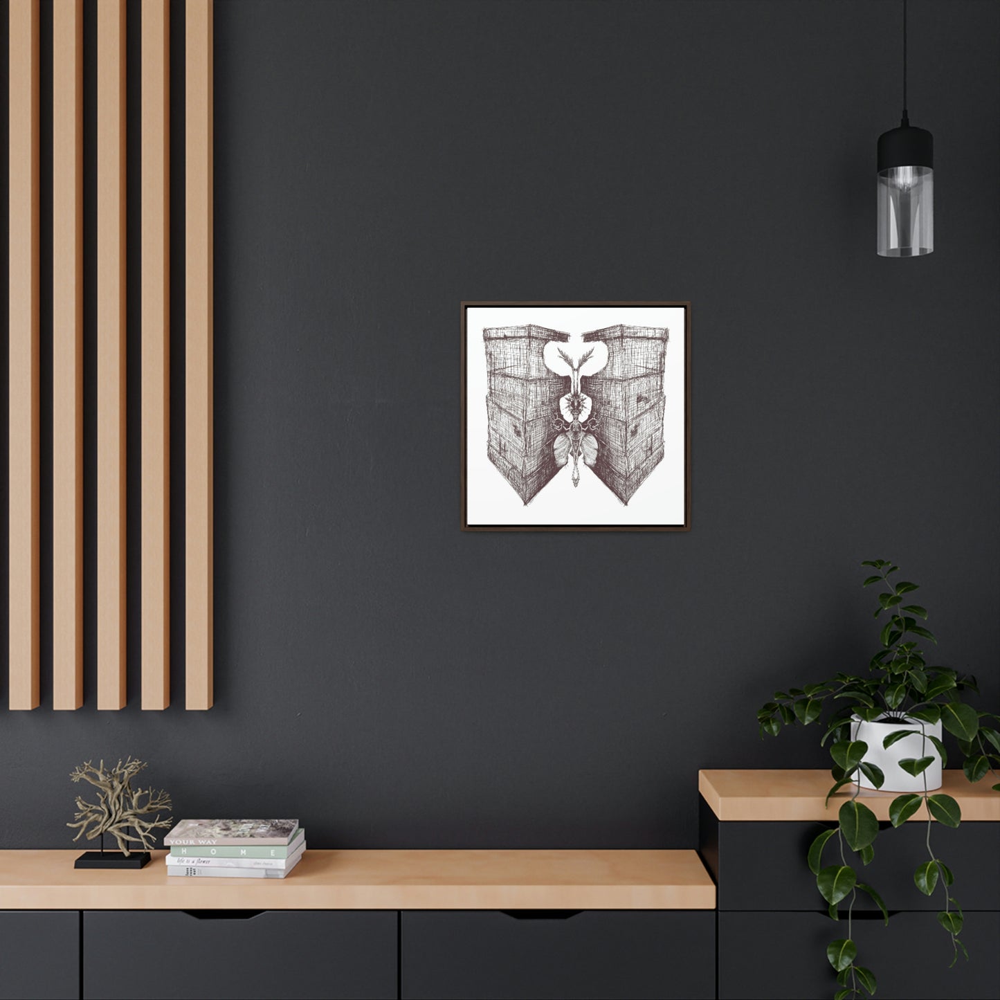 Heavy WIngs Gallery Canvas Wraps Square Frame
