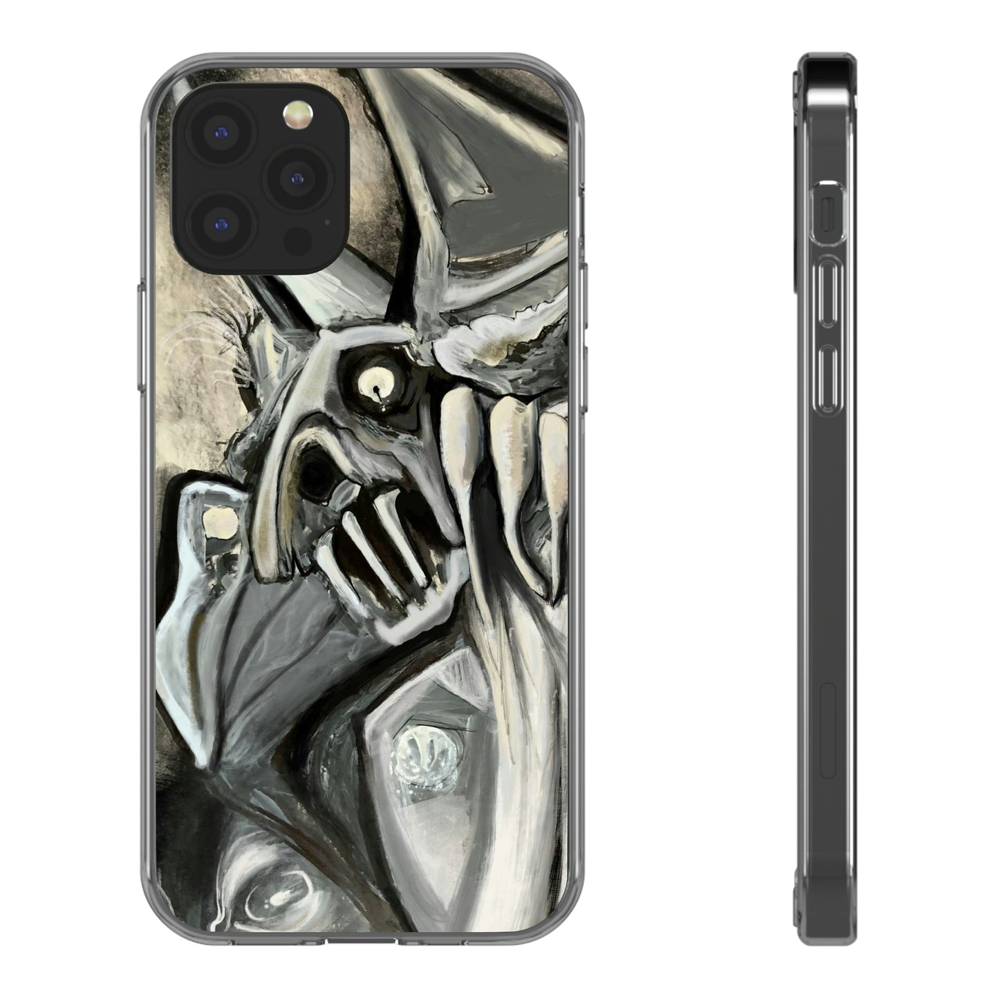 Terrified Clear Phone Case Case for iphone and Samsung