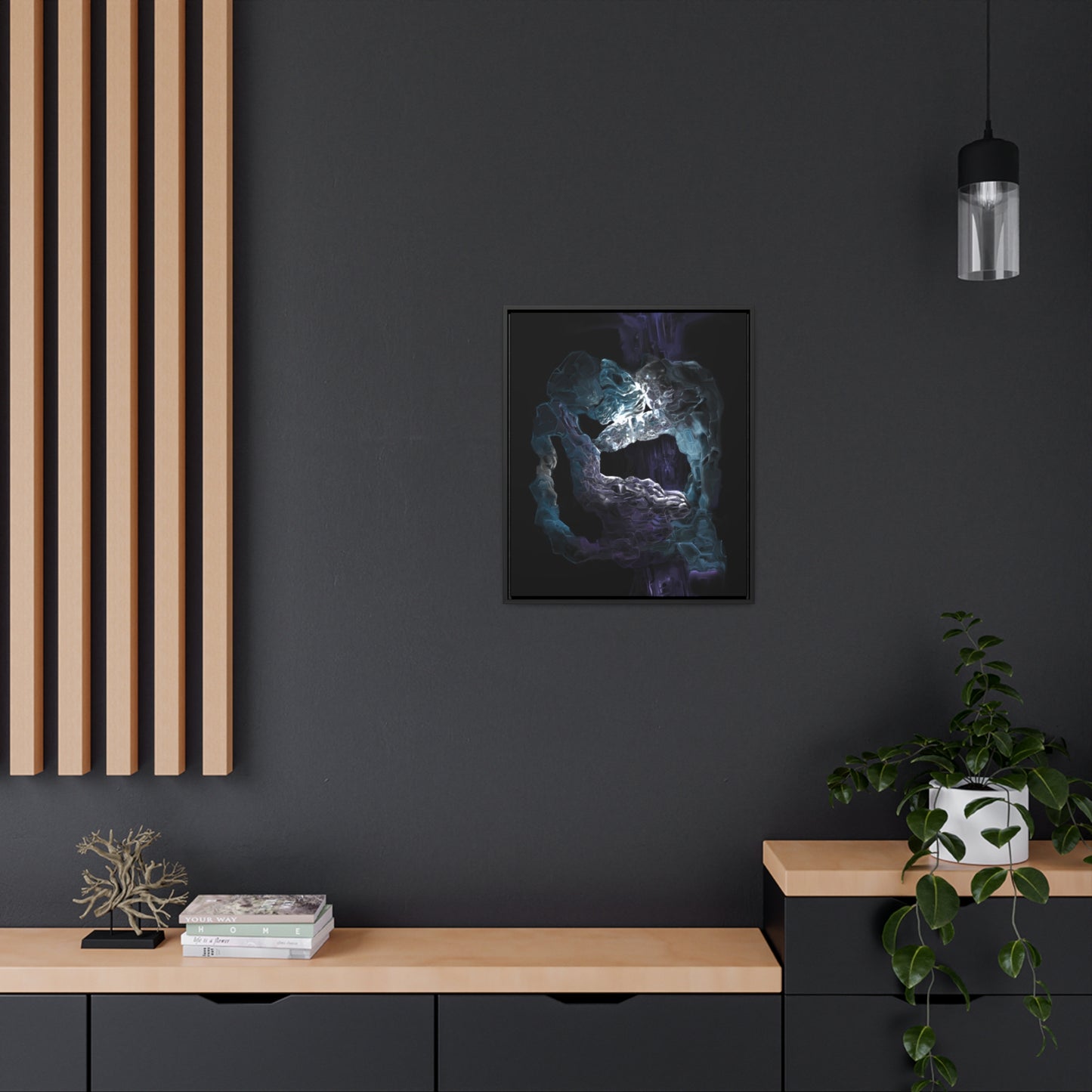 Anomalous Presence Gallery Canvas Wrap in Vertical Frame