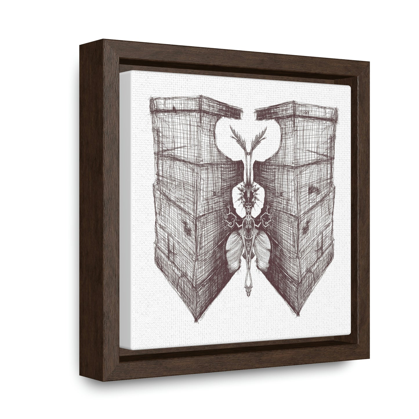 Heavy WIngs Gallery Canvas Wraps Square Frame