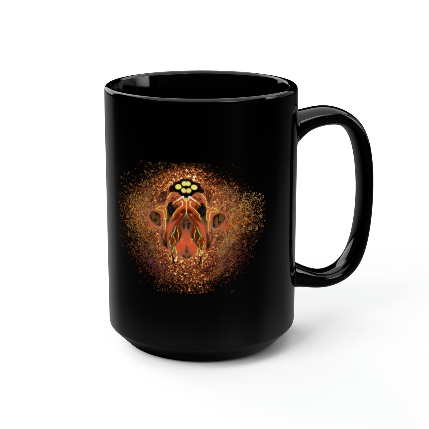 Fused Black Mug, 15oz