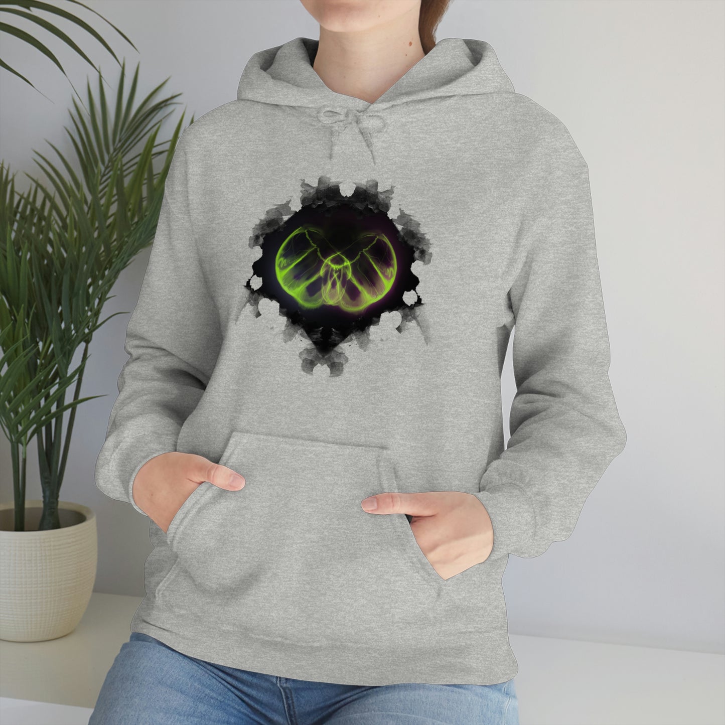 Phantasm Moth Unisex Heavy Blend Hooded Sweatshirt