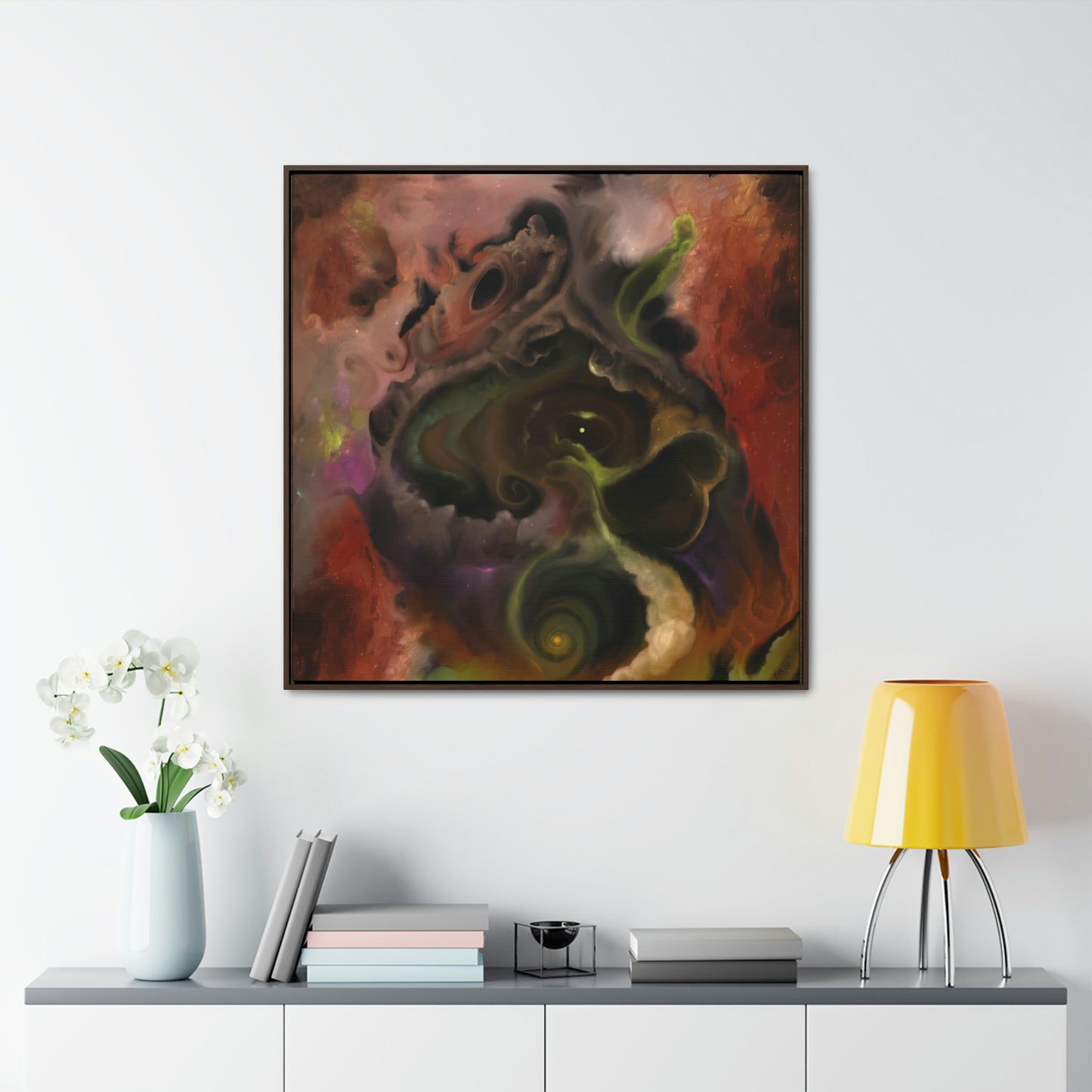 Nebula Fantastic Gallery Canvas Wrap, Square Frame