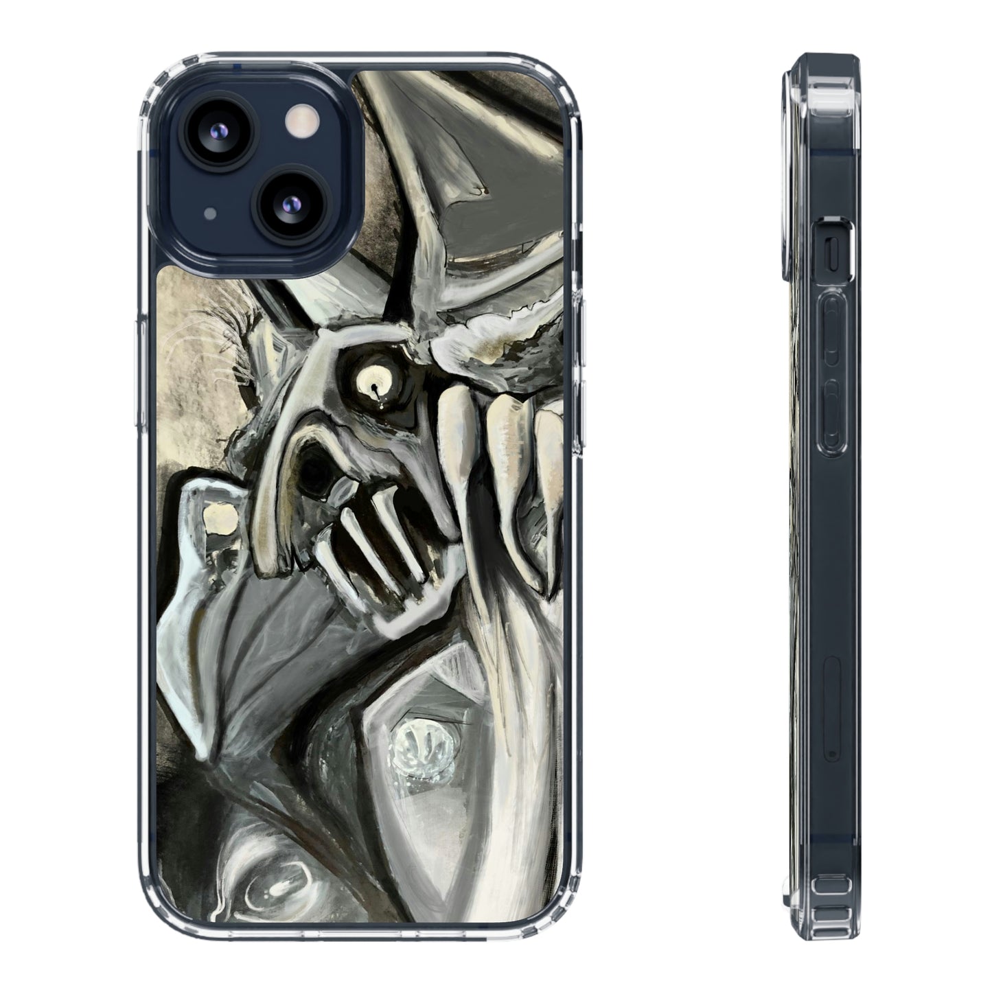 Terrified Clear Phone Case Case for iphone and Samsung