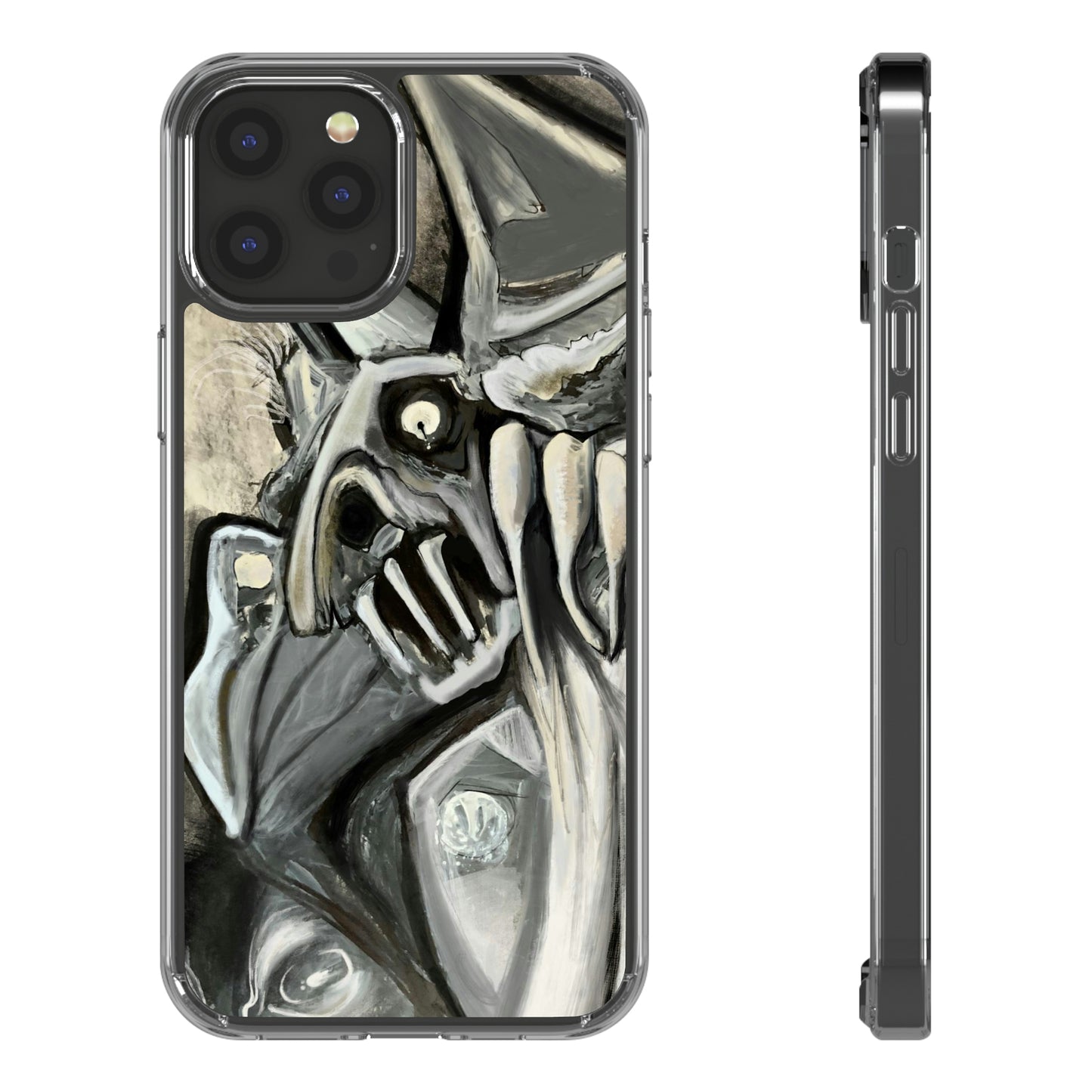 Terrified Clear Phone Case Case for iphone and Samsung
