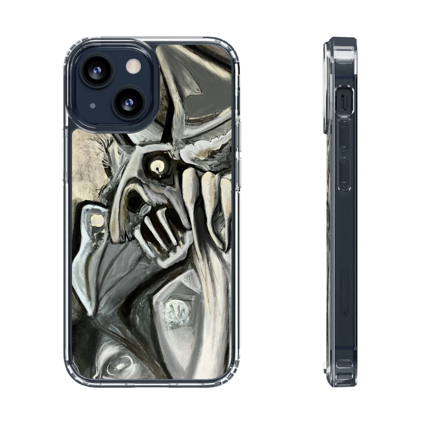 Terrified Clear Phone Case Case for iphone and Samsung