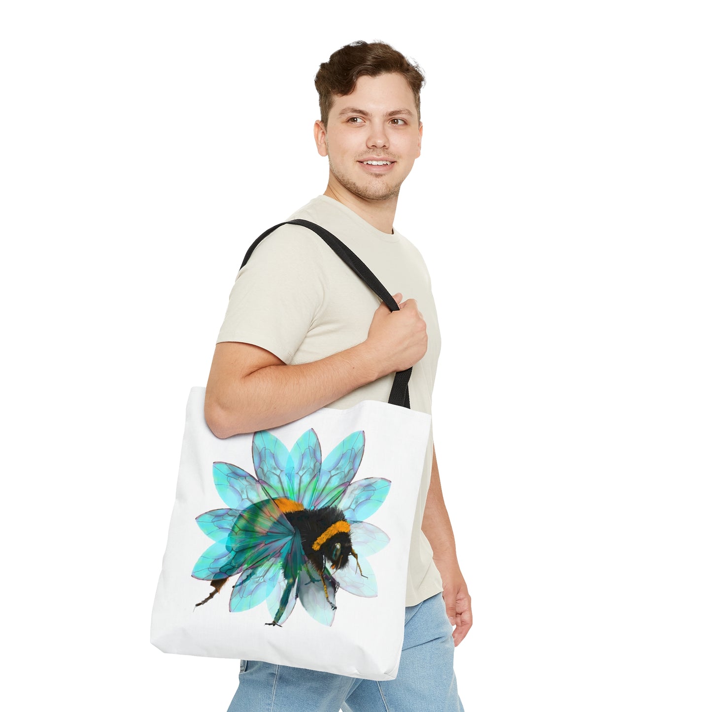 Bee In The Flower Tote Bag