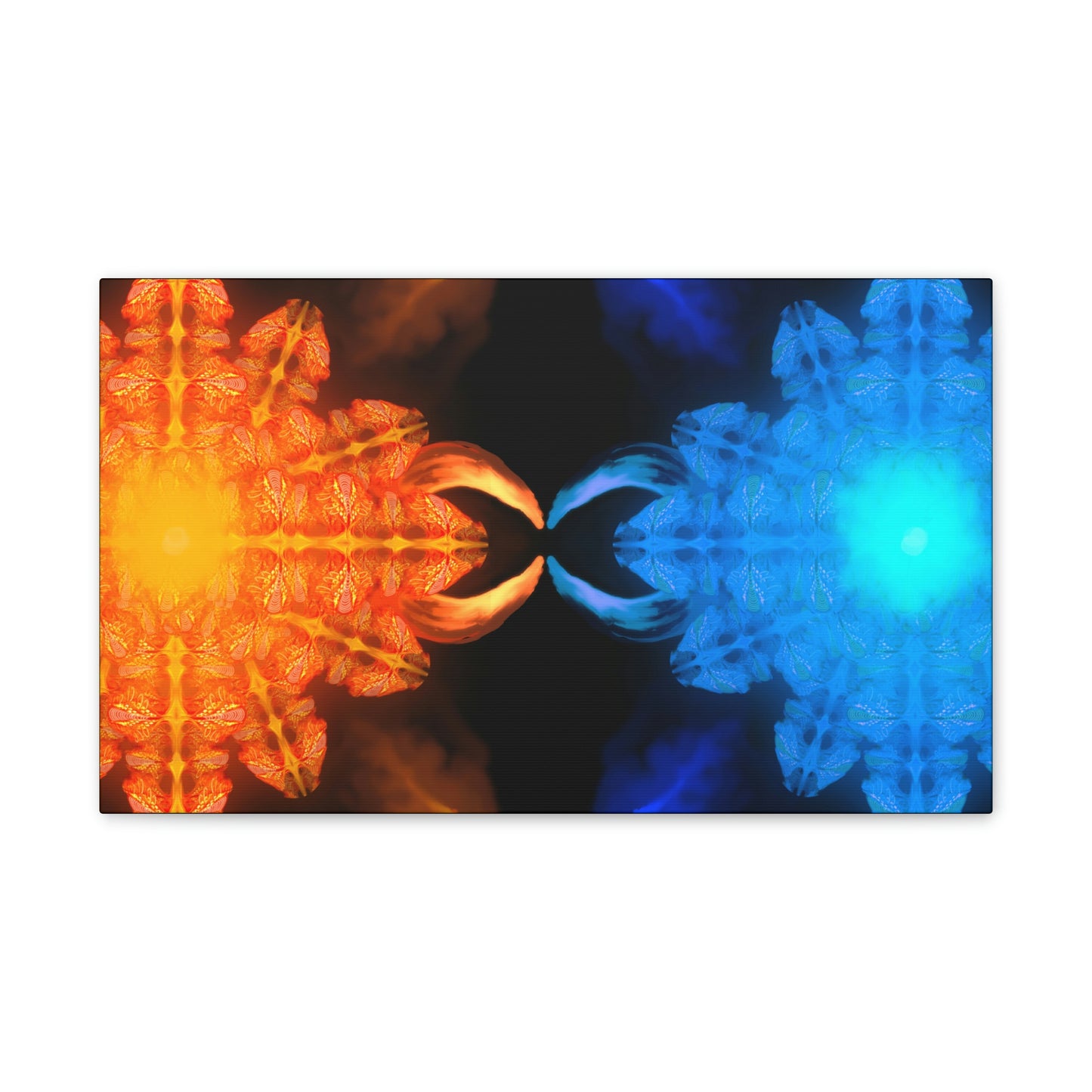 Fire & Ice on Stretched Canvas