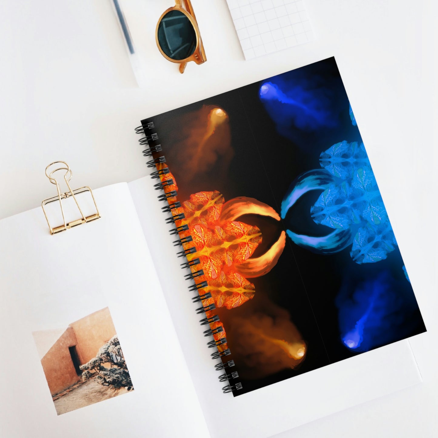 Fire & Ice Spiral Notebook - Ruled Line