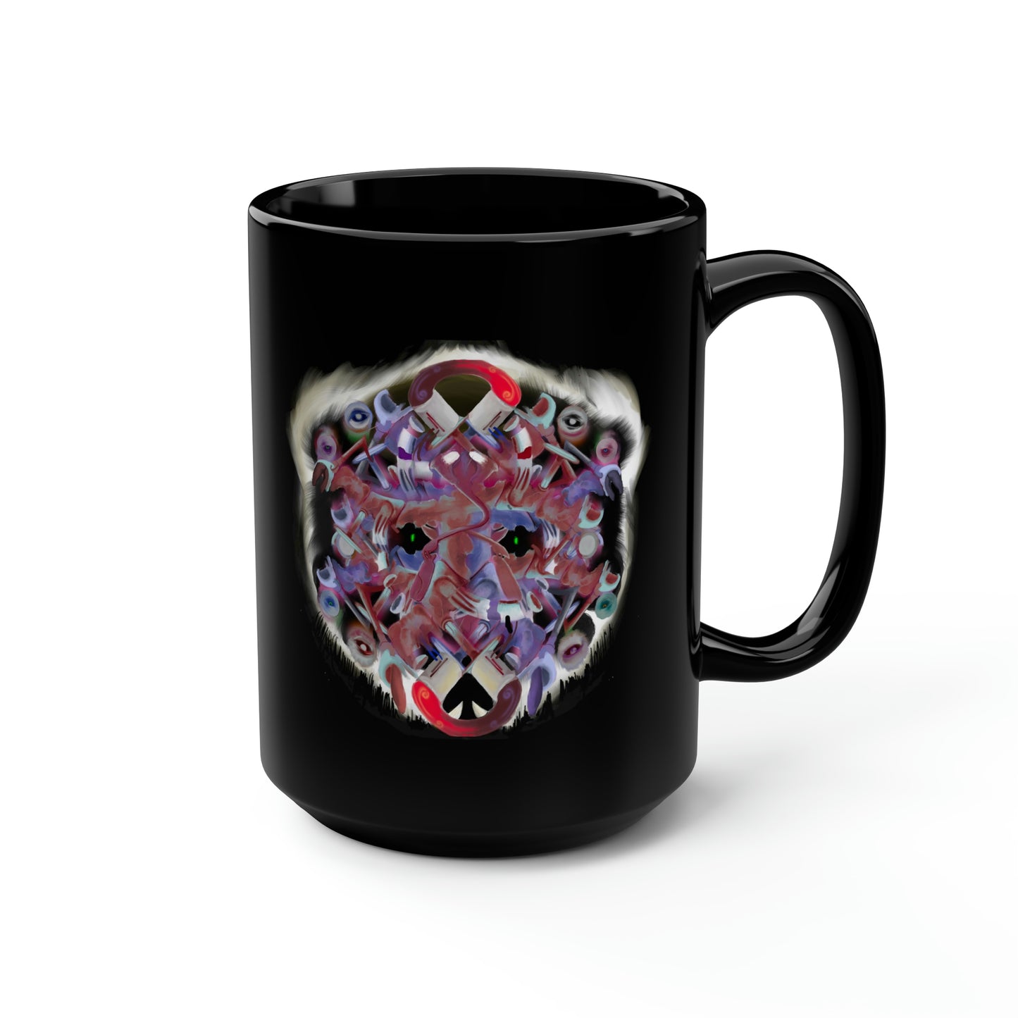 Interfaces Black Mug, 15oz