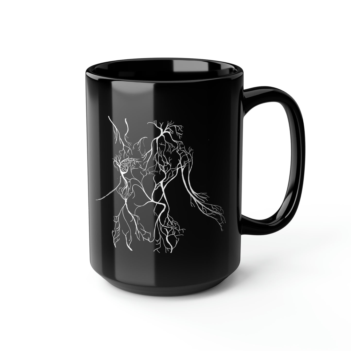 I Am Light Black Mug 15oz