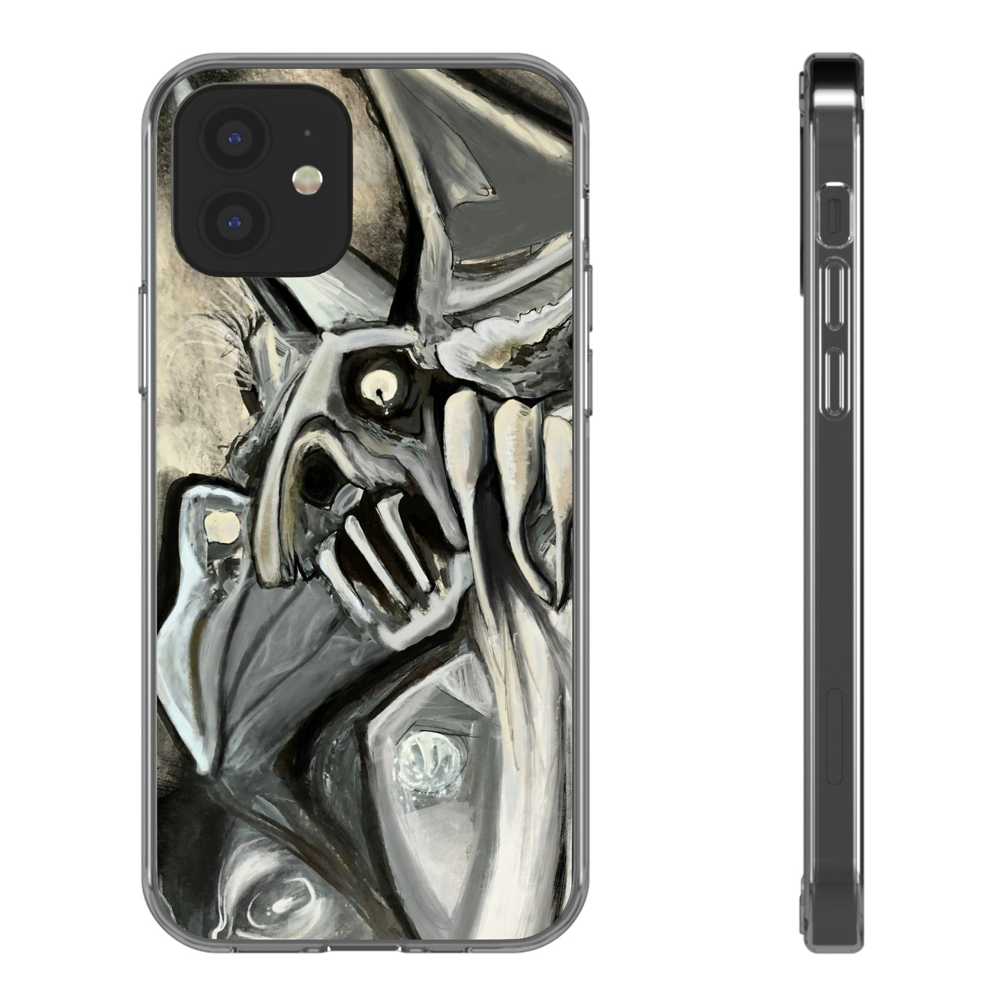 Terrified Clear Phone Case Case for iphone and Samsung